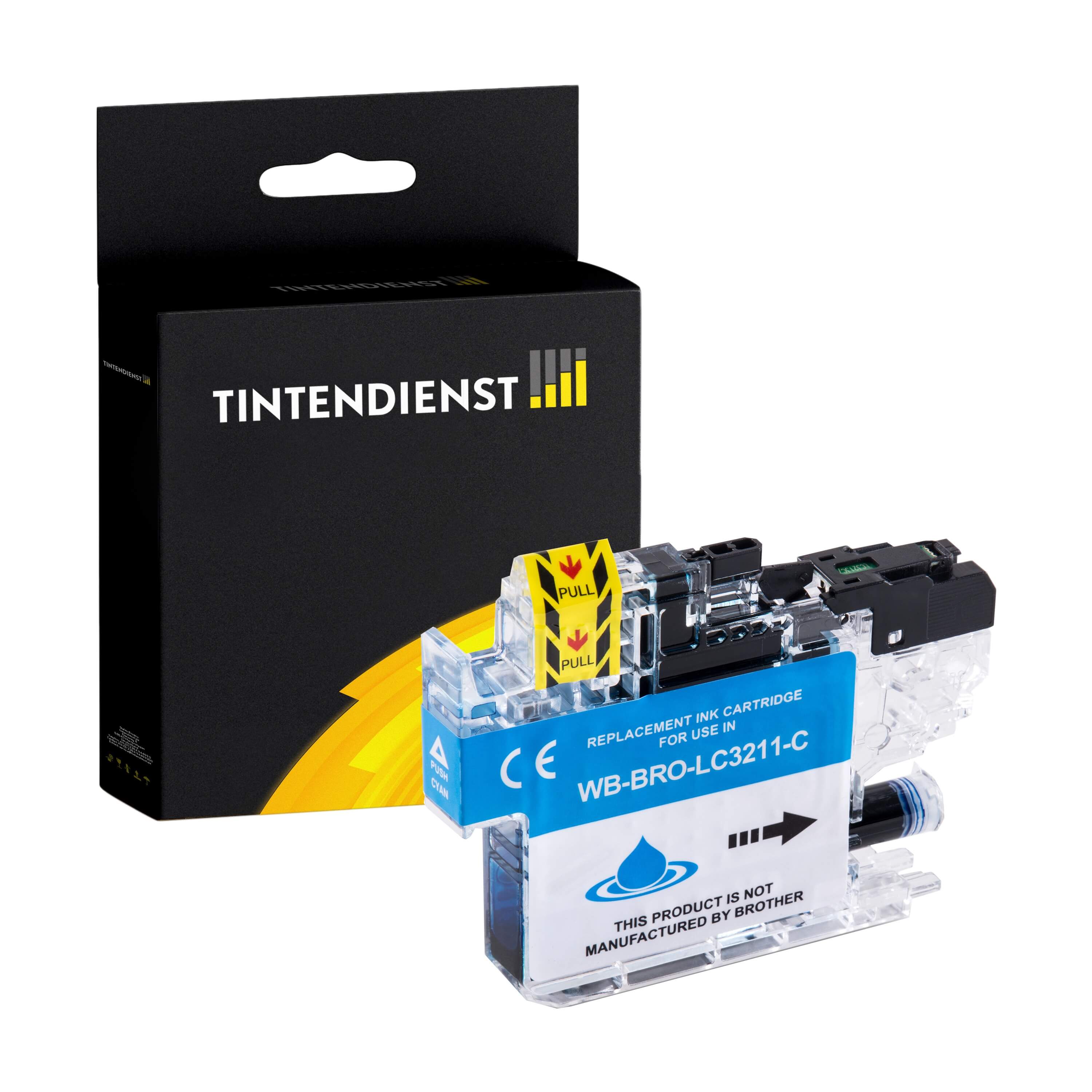 Tintendienst kompatibel für Brother Tintenpatrone LC-3211C Cyan