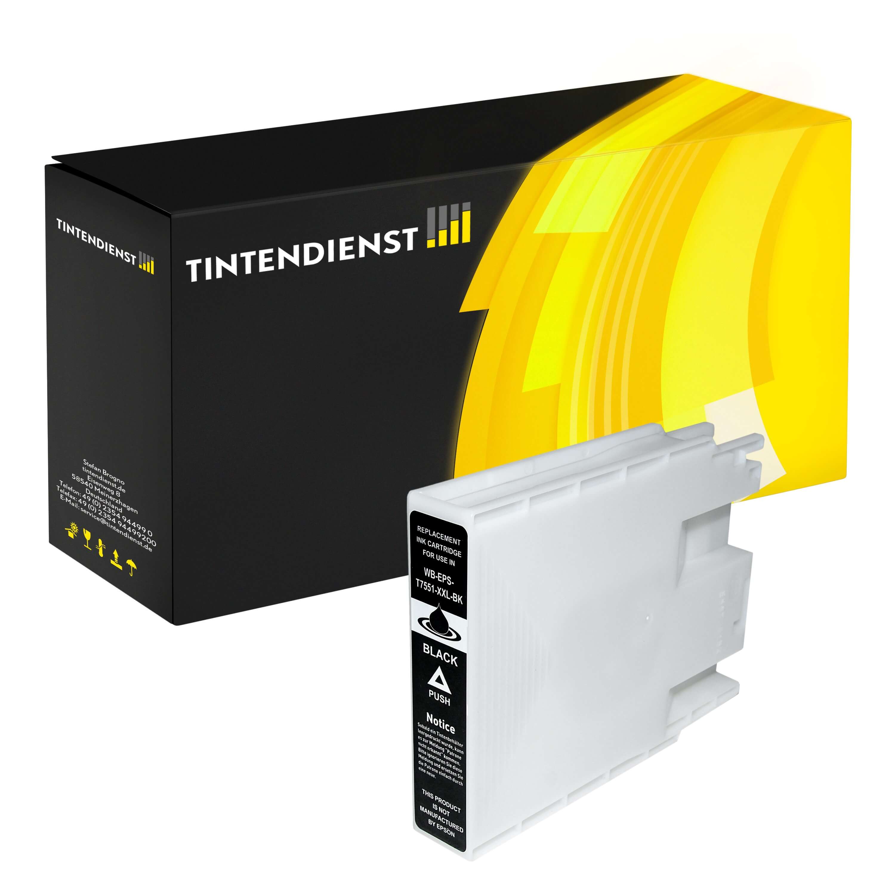 Druckerpatrone kompatibel zu Epson T7551, schwarz