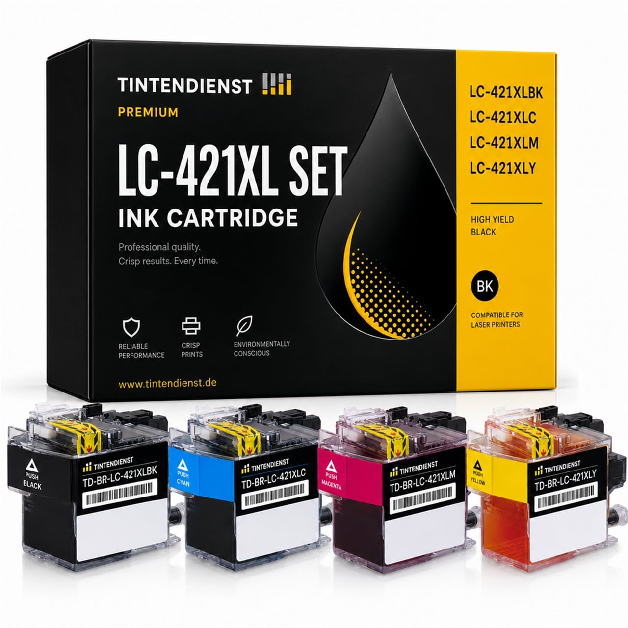 Tintendienst Multipack für Brother LC421XLVAL