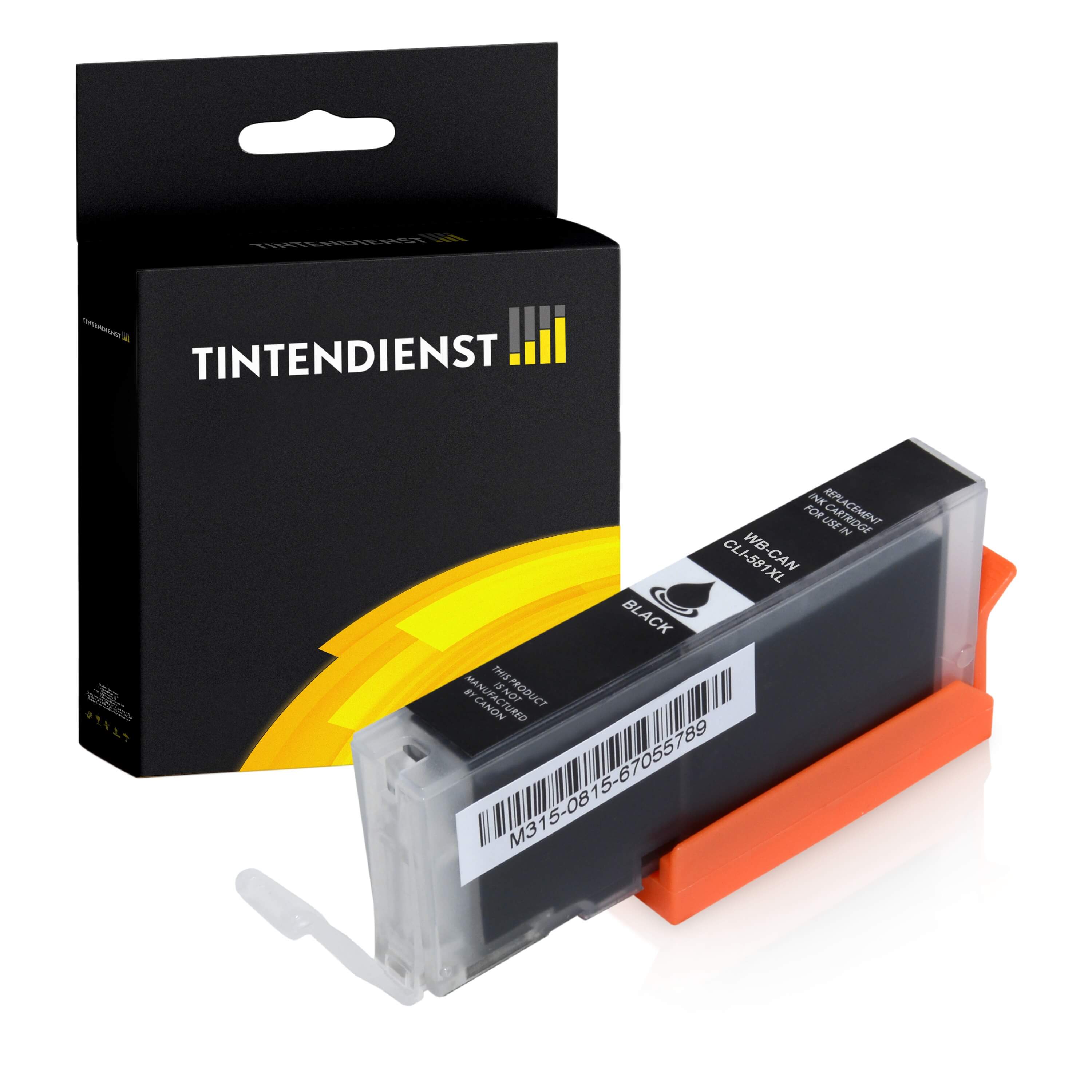 Tintendienst kompatibel für Canon Tintenpatrone 2106C001 / CLI-581BK Schwarz