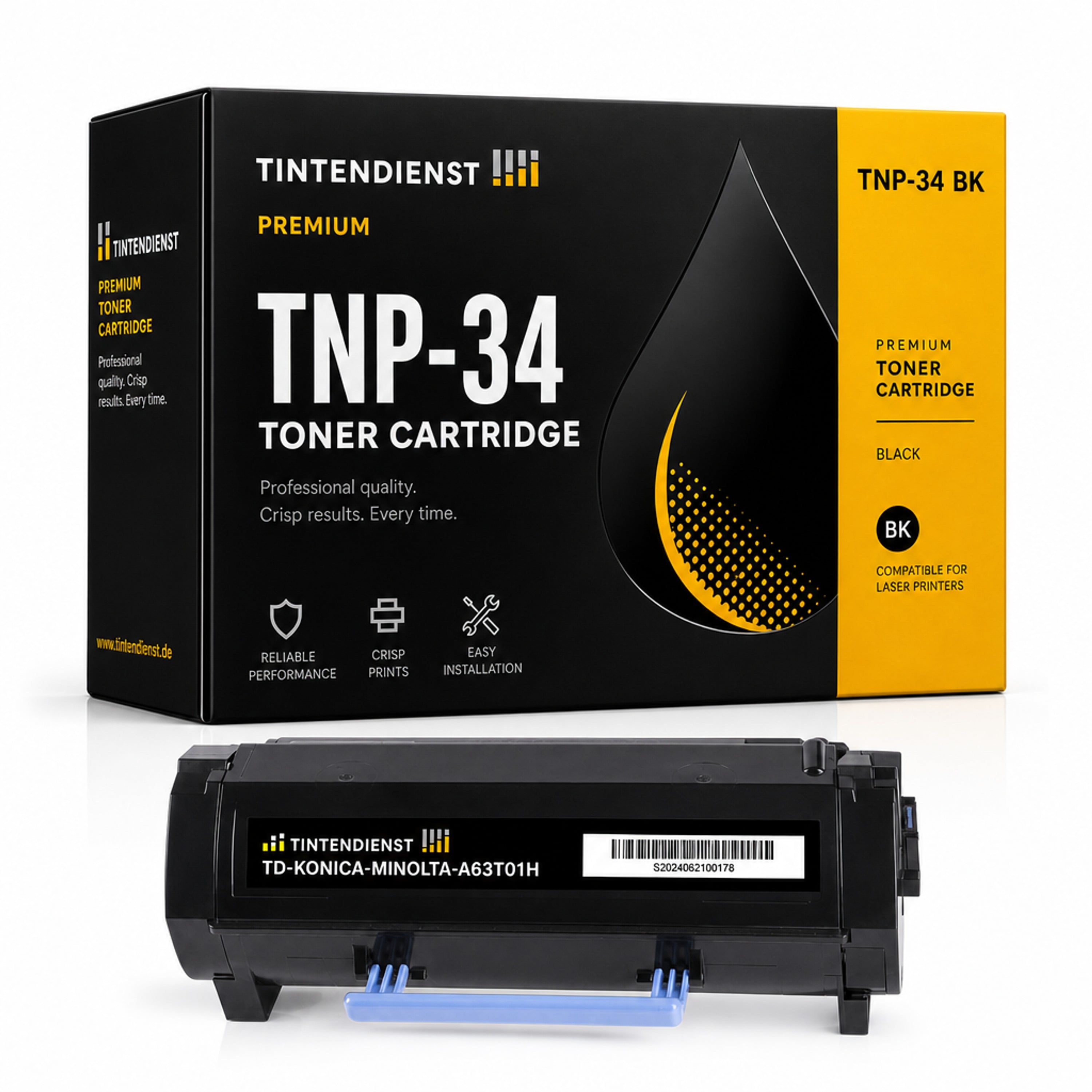 Toner kompatibel zu Konica Minolta TNP-34, schwarz
