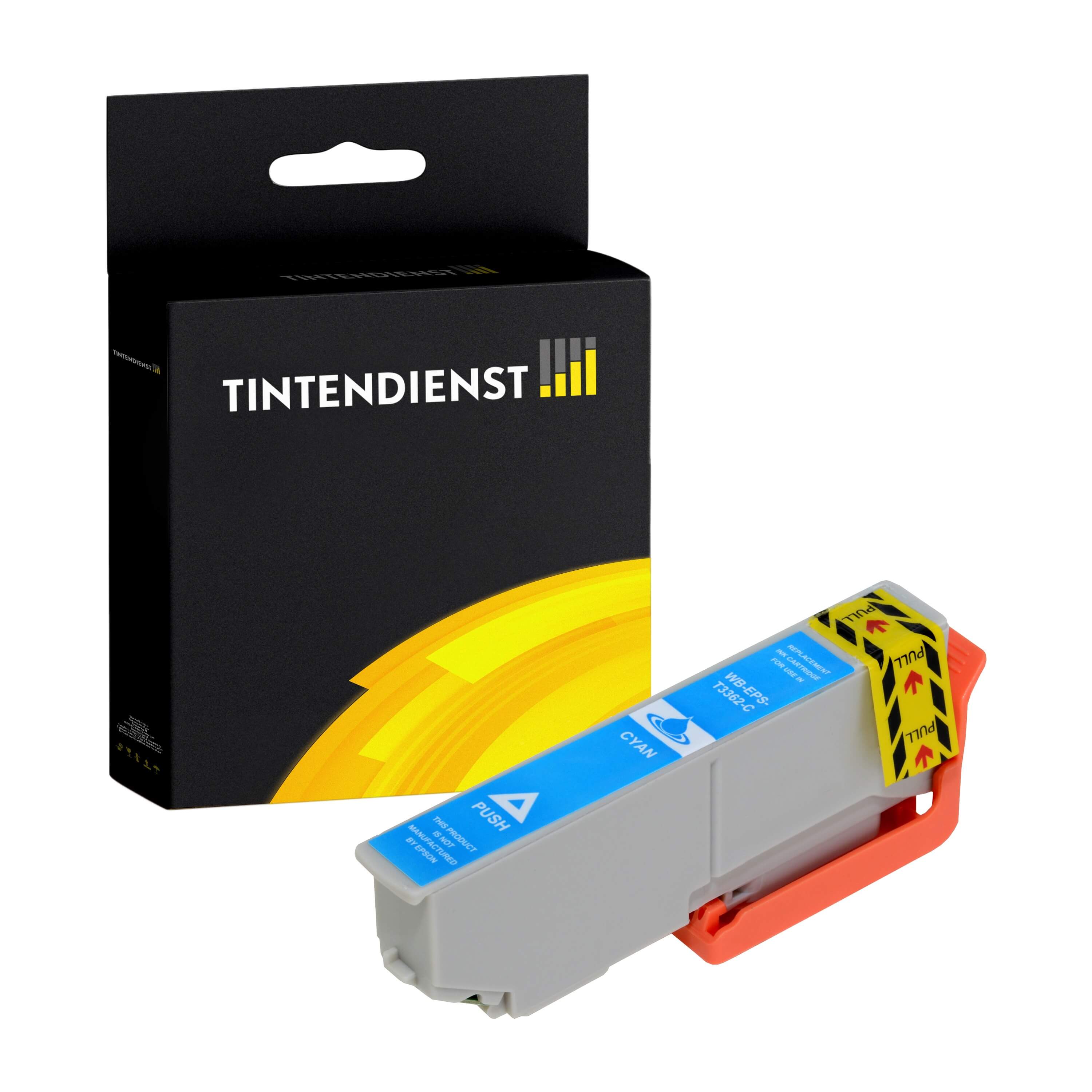 Tintendienst kompatibel für Epson Tintenpatrone C13T33624010 / 33XL Cyan [XL Füllmenge]