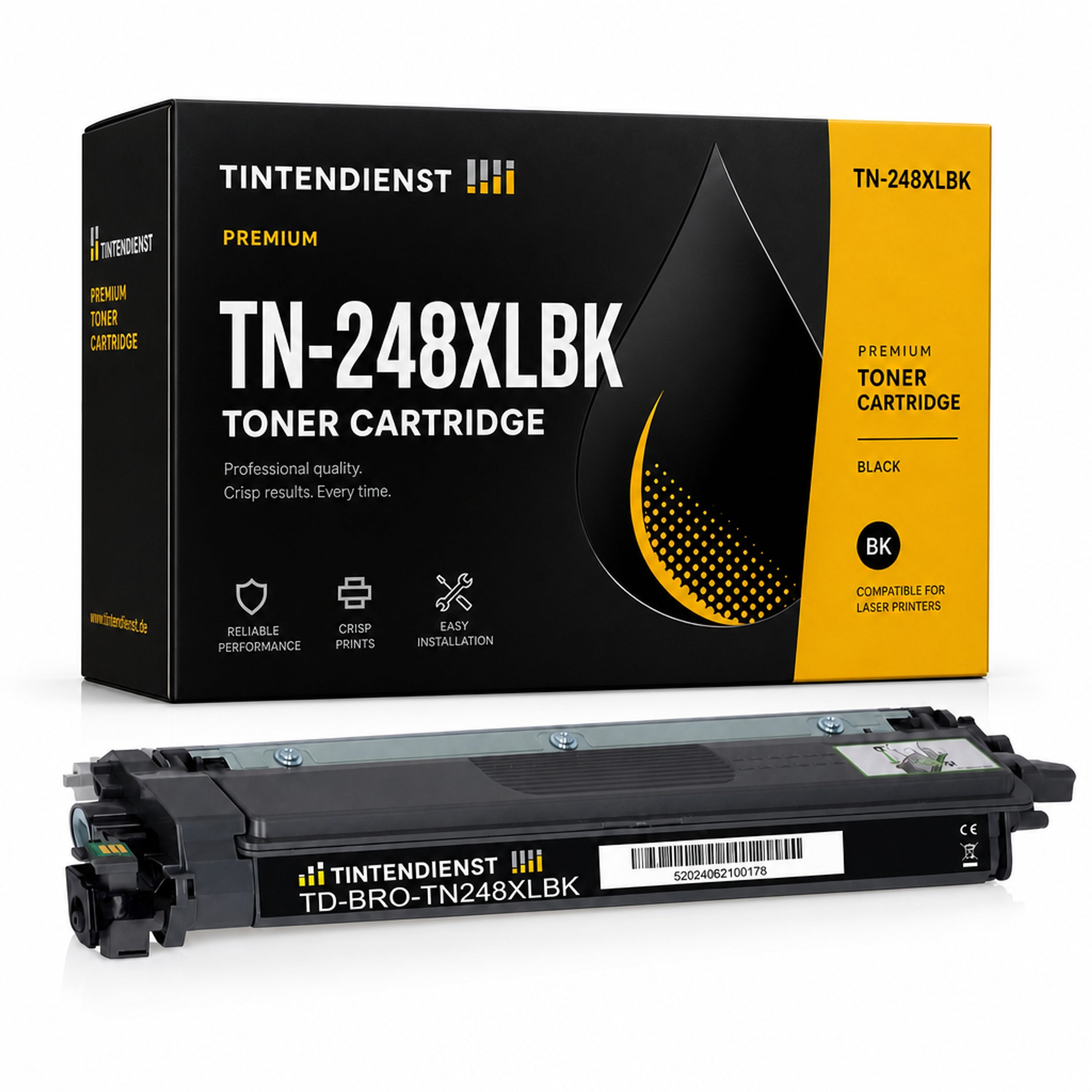 Toner kompatibel zu Brother TN-248XLBK, schwarz