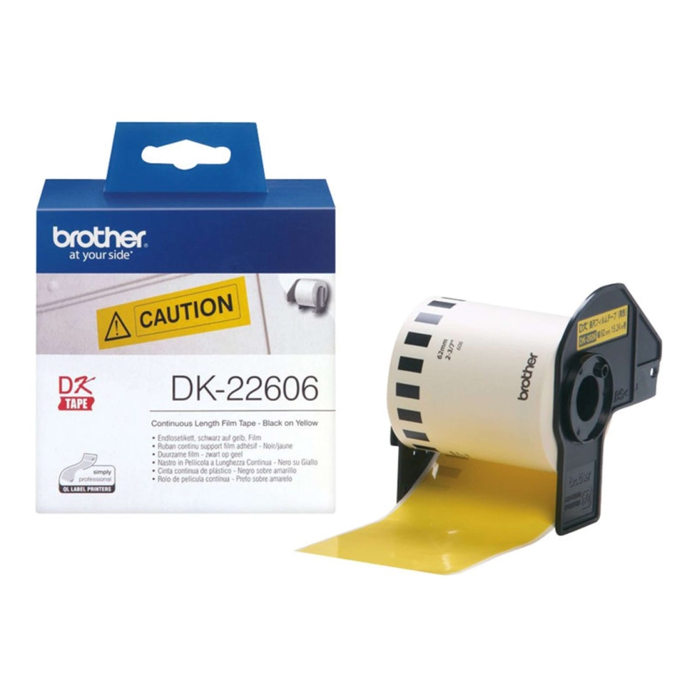 Original Brother Etiketten gelb DK-22606