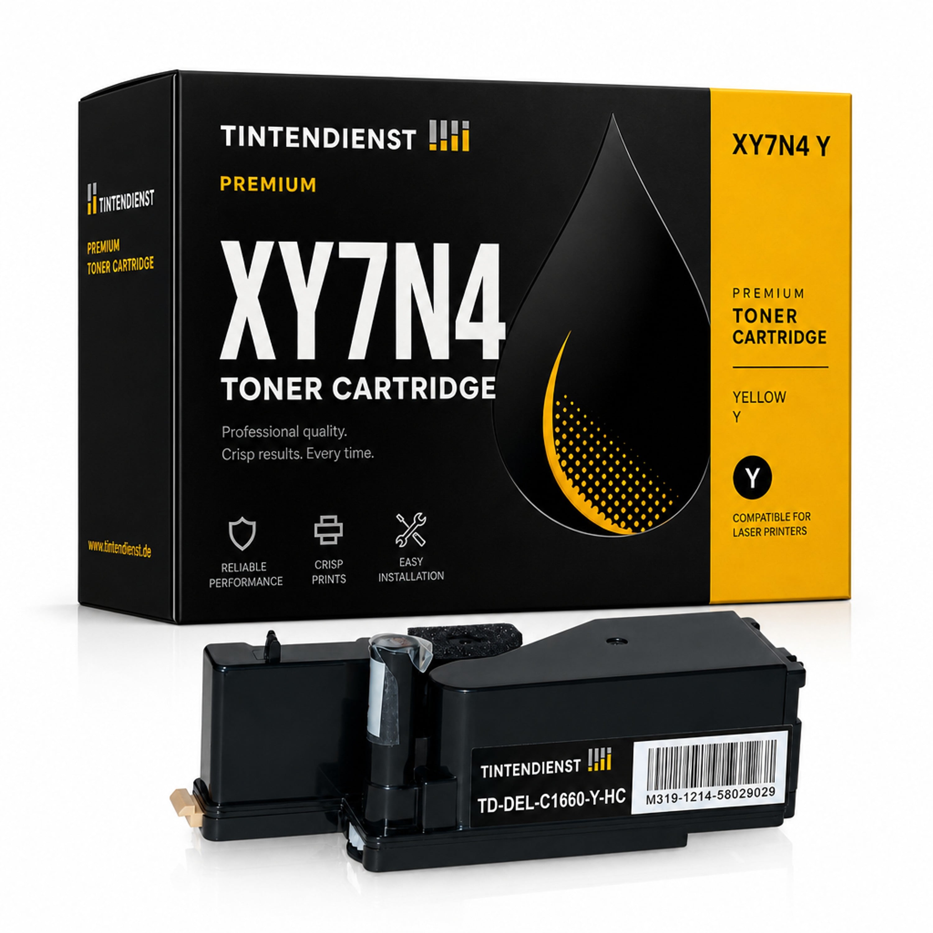 Toner kompatibel zu Dell XY7N4, gelb