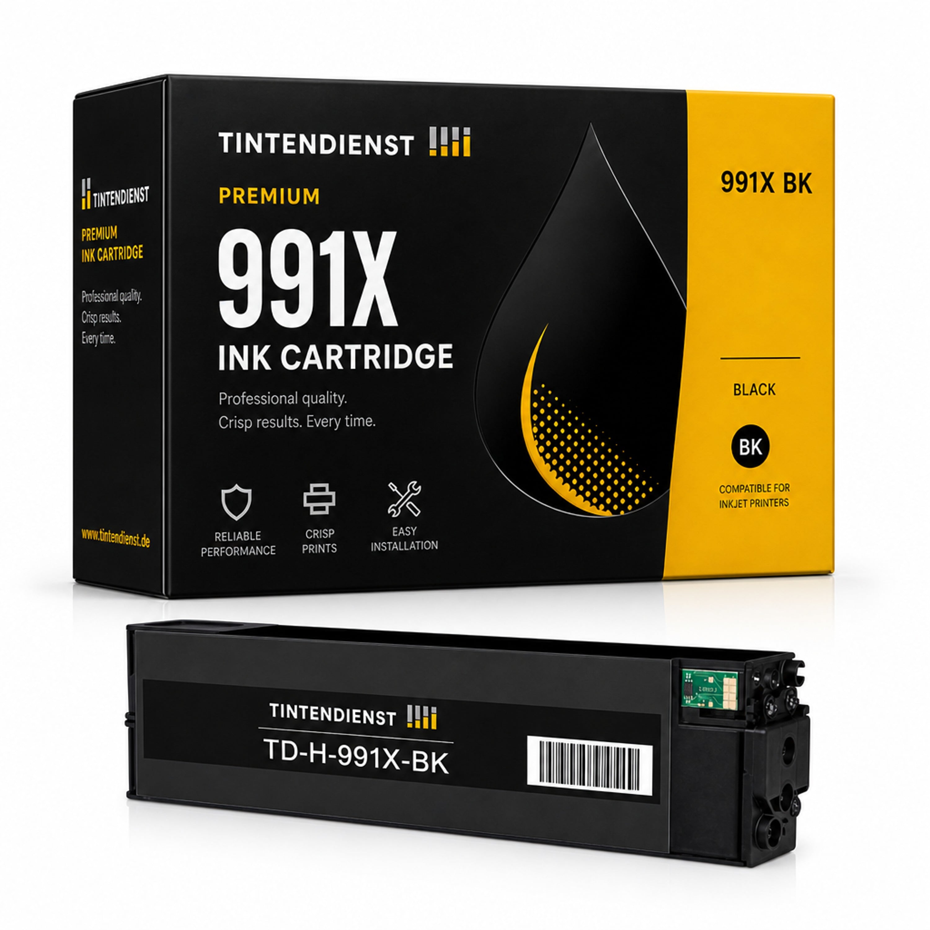 Druckerpatrone kompatibel zu HP 991X, schwarz