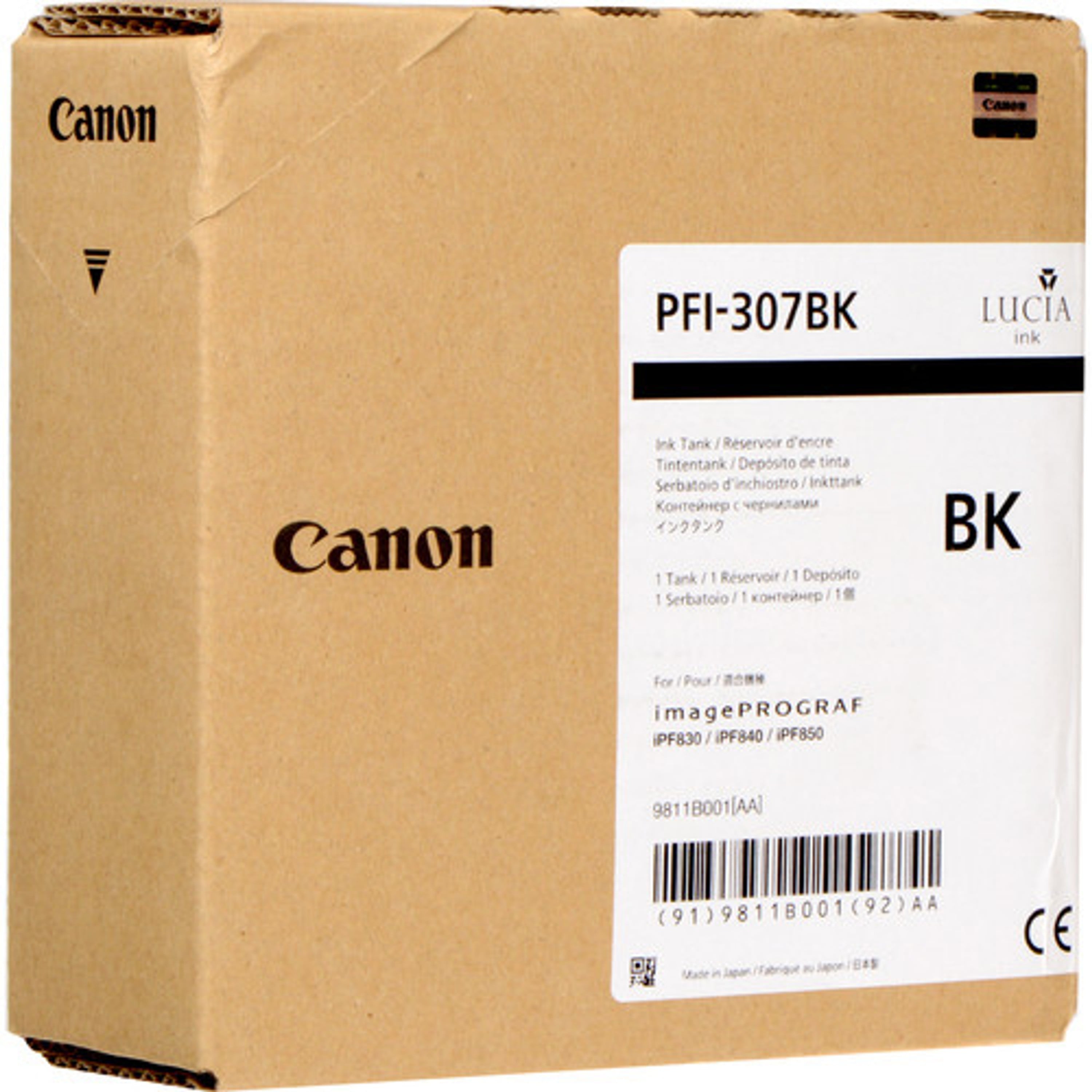 Canon PFI-307BK Druckerpatrone (9811B001) schwarz – Original Canon