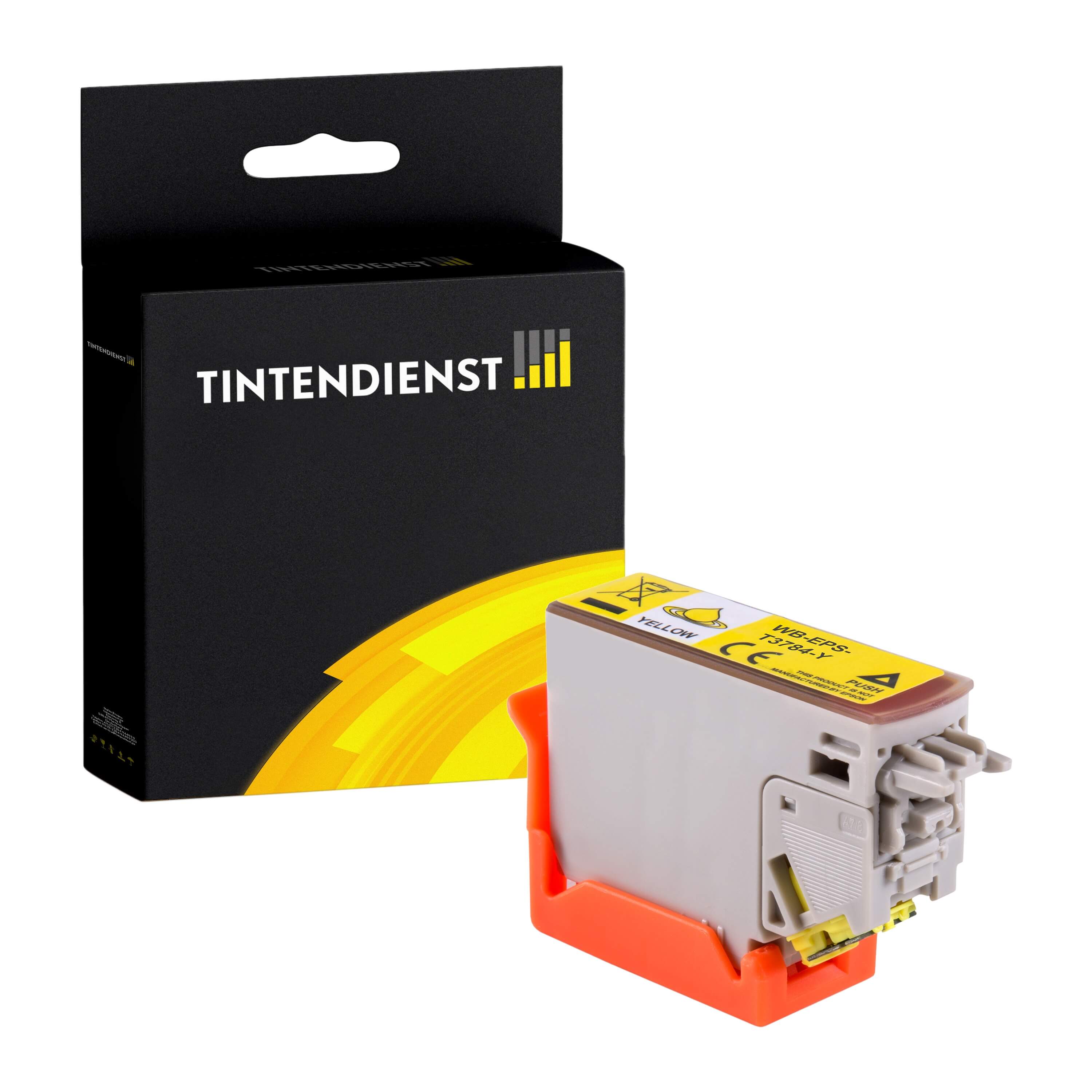 Tintendienst kompatibel für Epson Tintenpatrone C13T37844010 / 378 Gelb