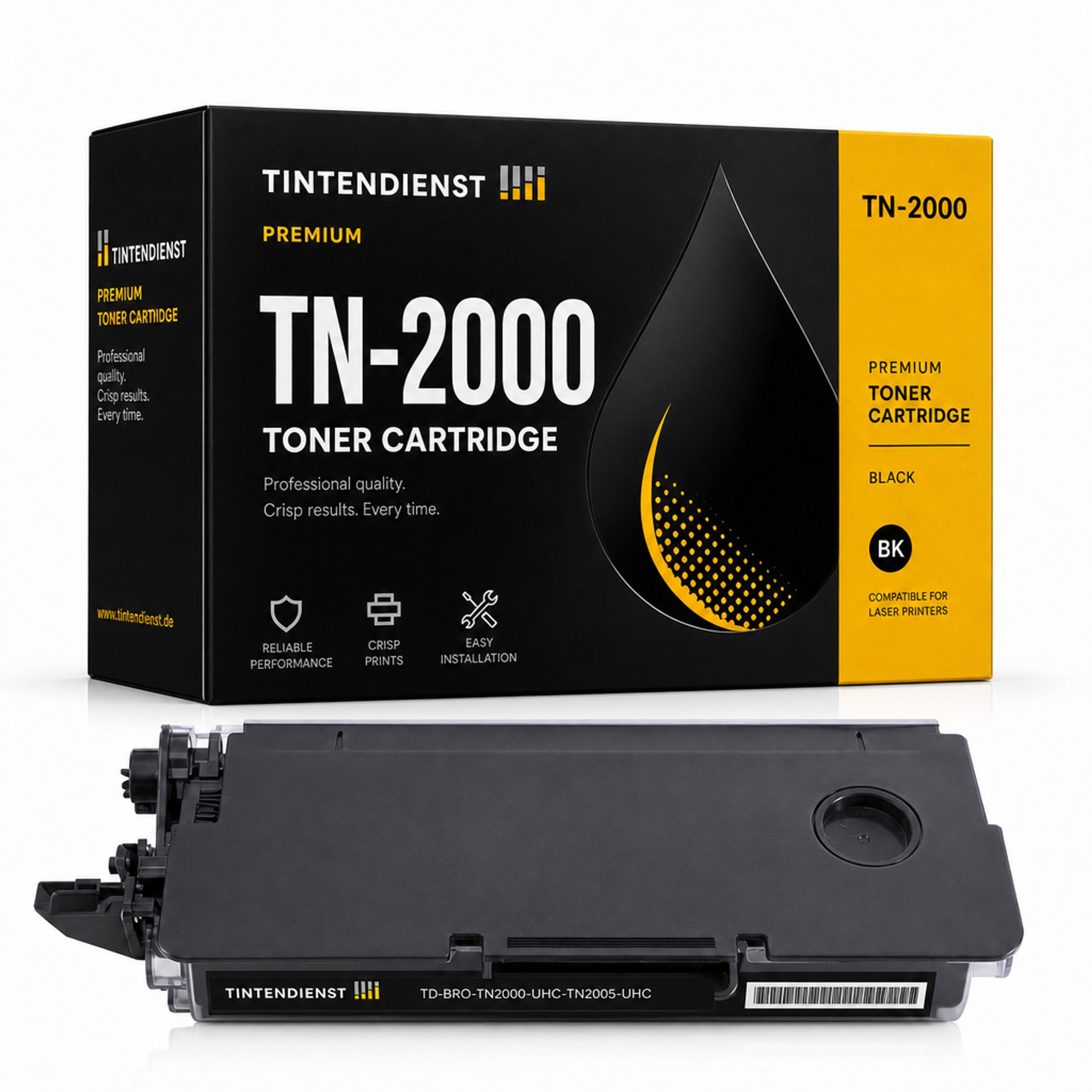 Toner kompatibel zu Brother TN-2000 XXL, schwarz