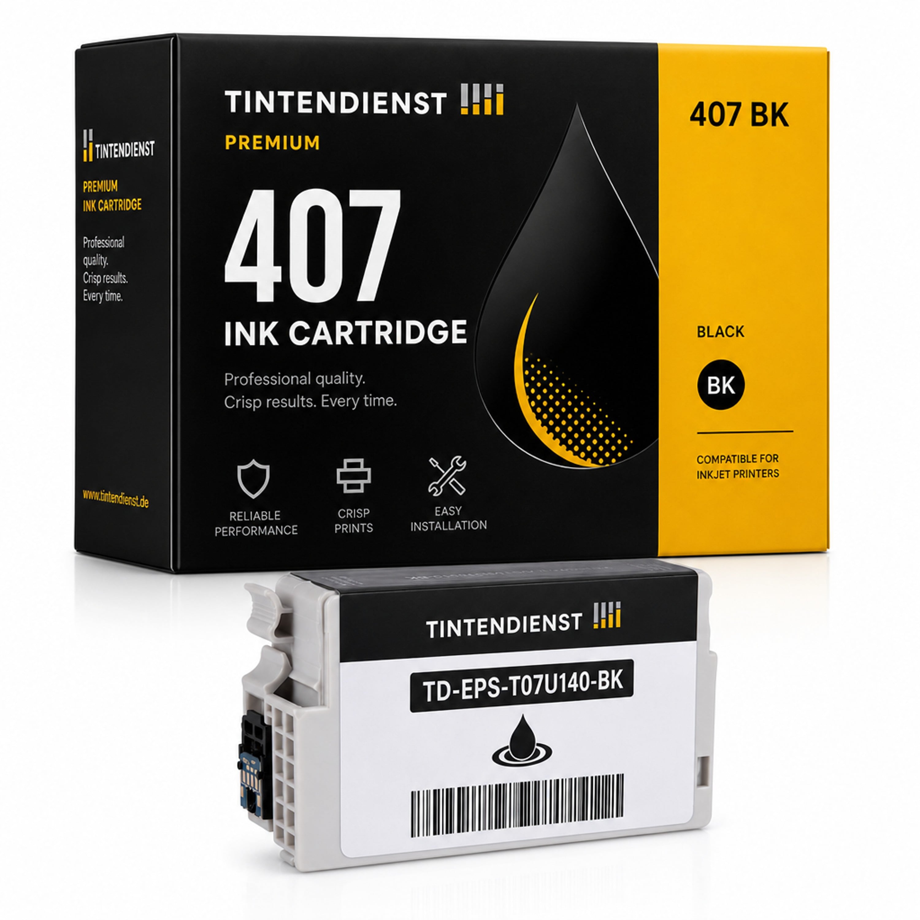Druckerpatrone kompatibel zu Epson 407, schwarz