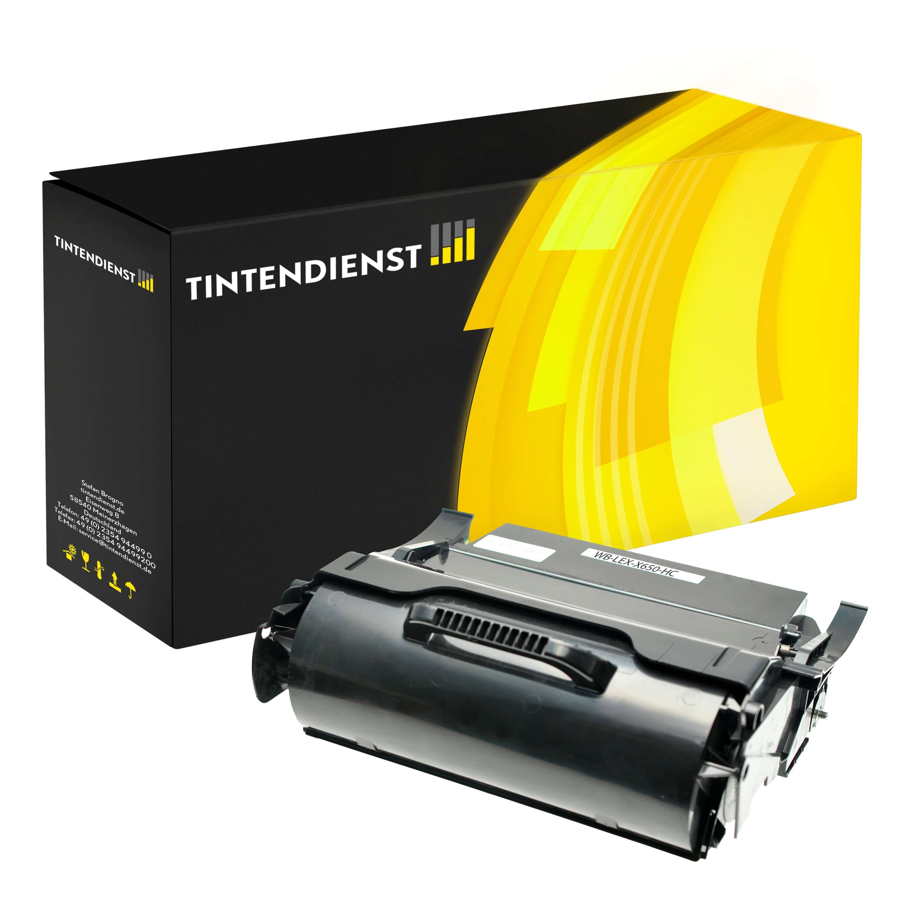 Toner kompatibel zu Lexmark X651A21E, schwarz
