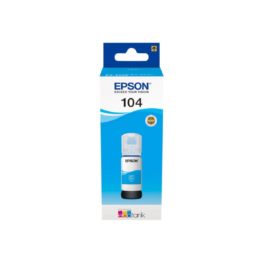 Original Epson Tintenpatrone C13T00P240 / 104 Cyan