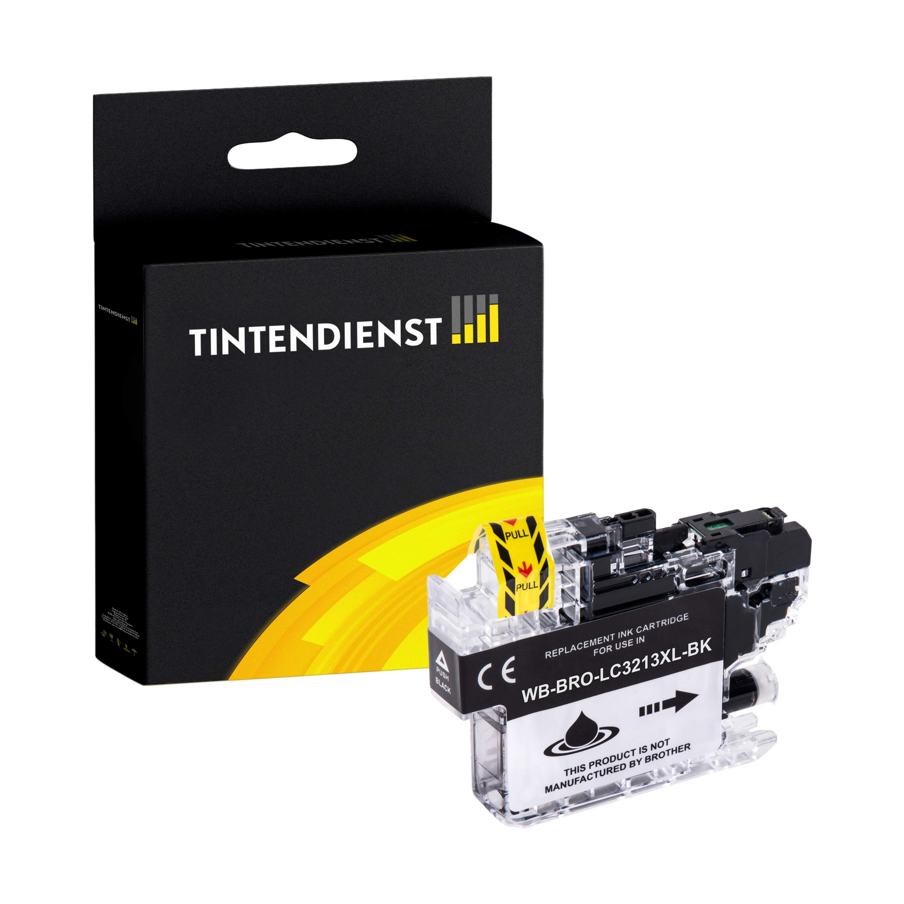 Tintendienst kompatibel für Brother Tintenpatrone LC-3213BK Schwarz [XL Füllmenge]