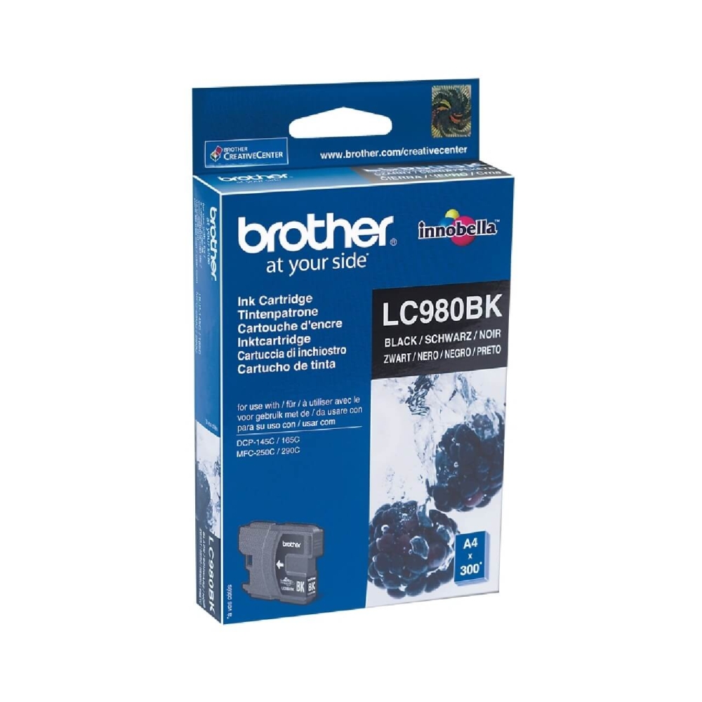 Original Brother Tintenpatrone LC-980BK Schwarz
