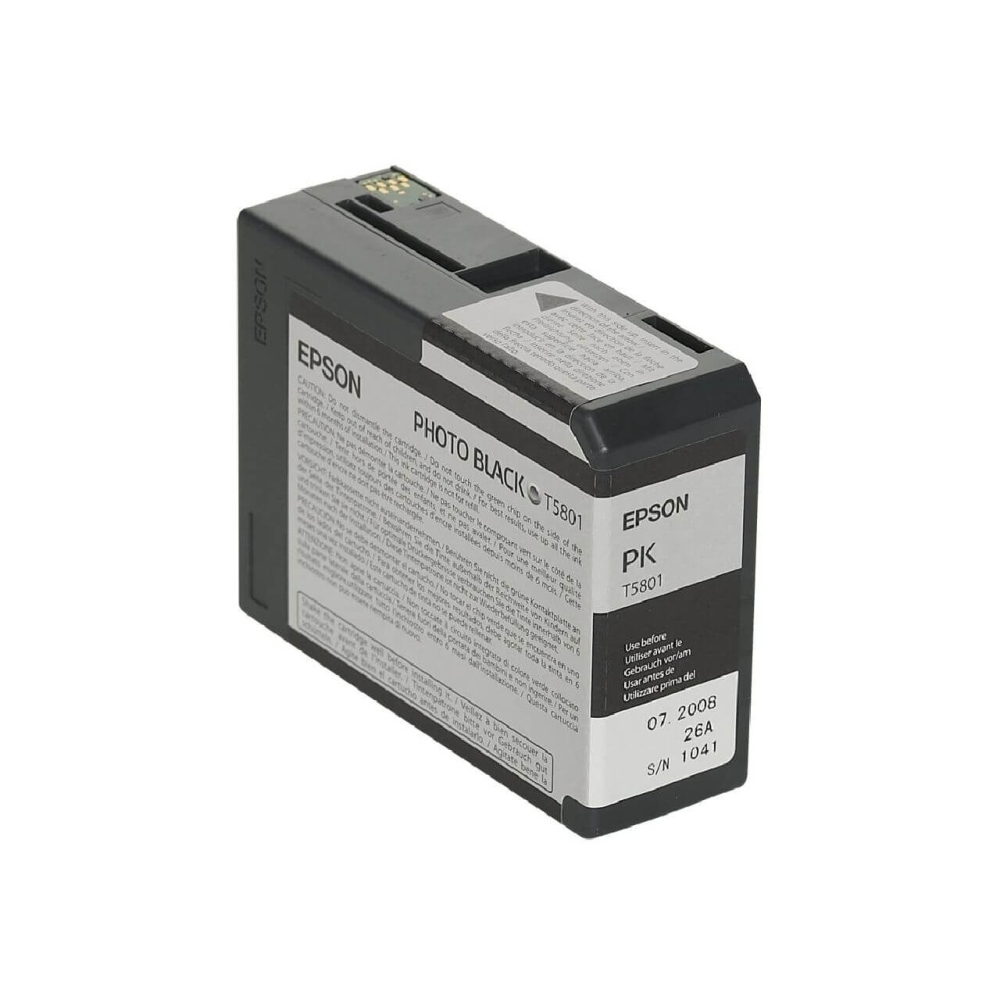 Original Epson Tintenpatrone C13T580100 / T5801 Schwarz