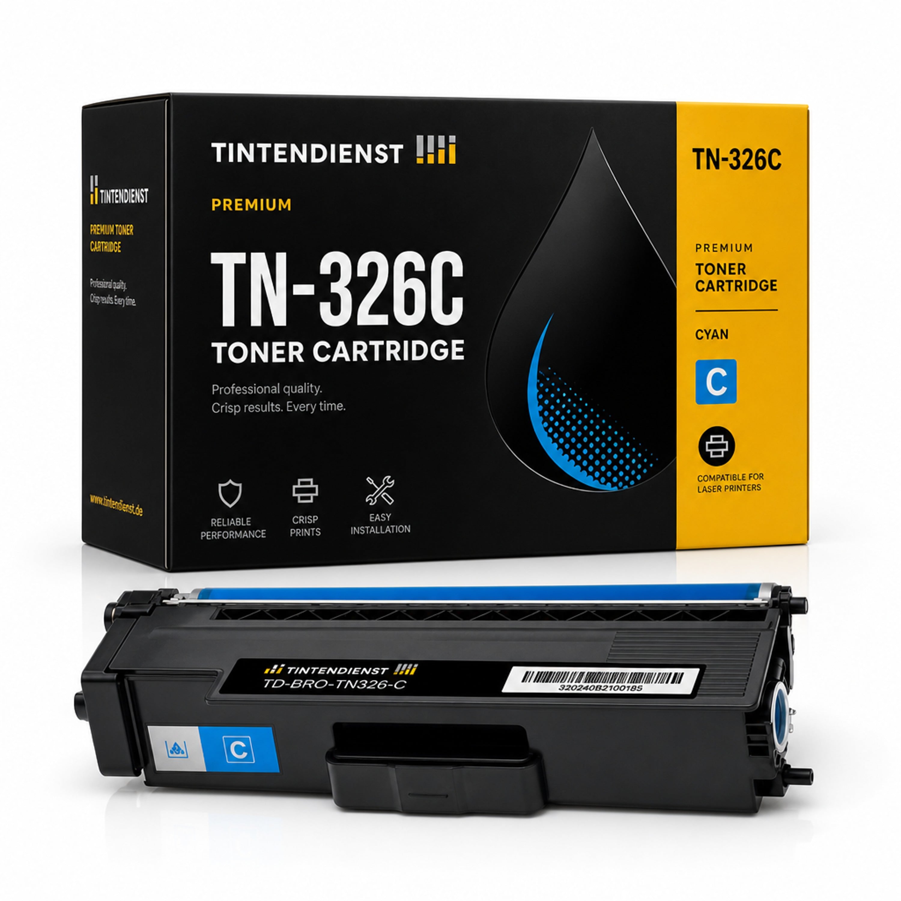 Toner kompatibel zu Brother TN-326C, cyan