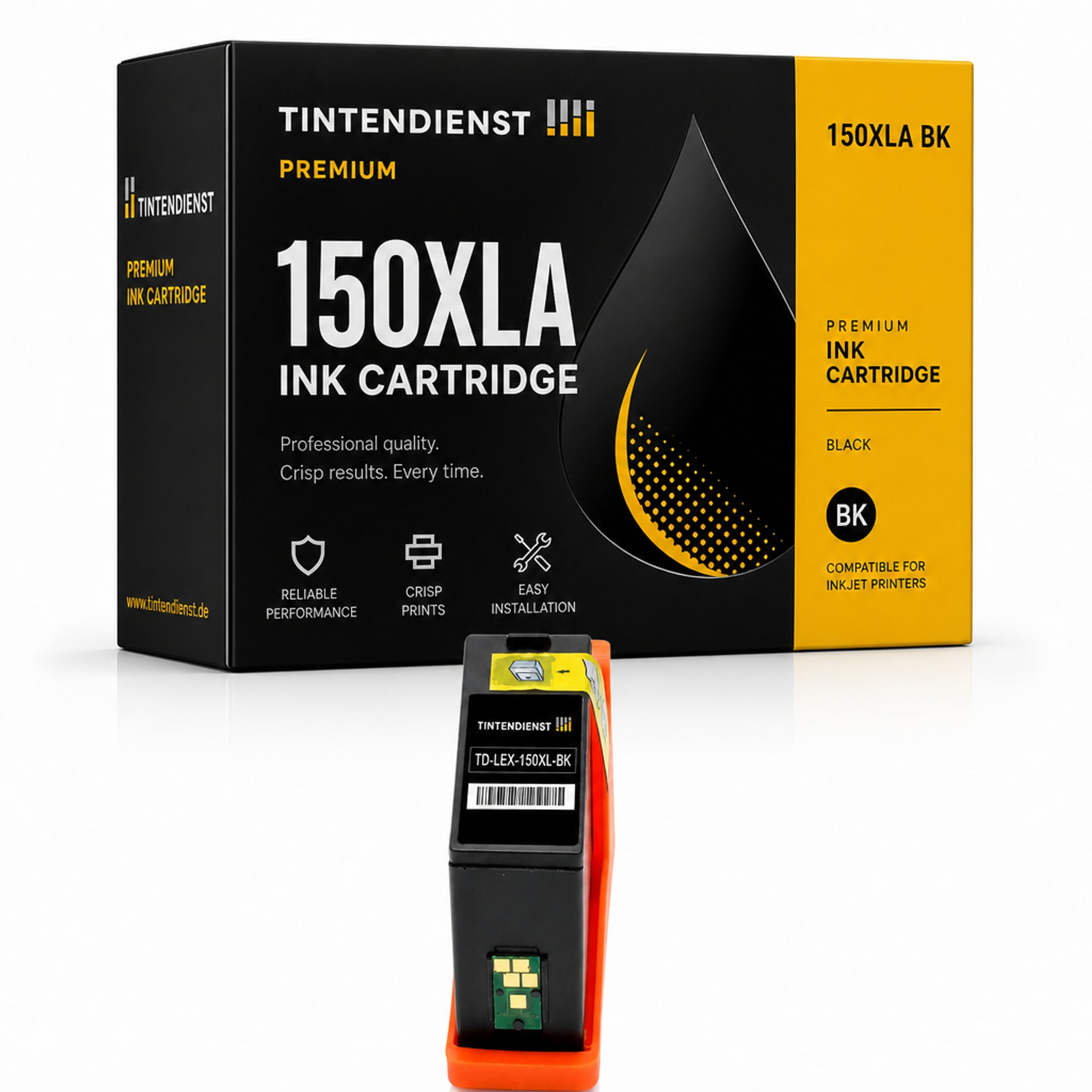 Druckerpatrone kompatibel zu Lexmark 150XLA, schwarz