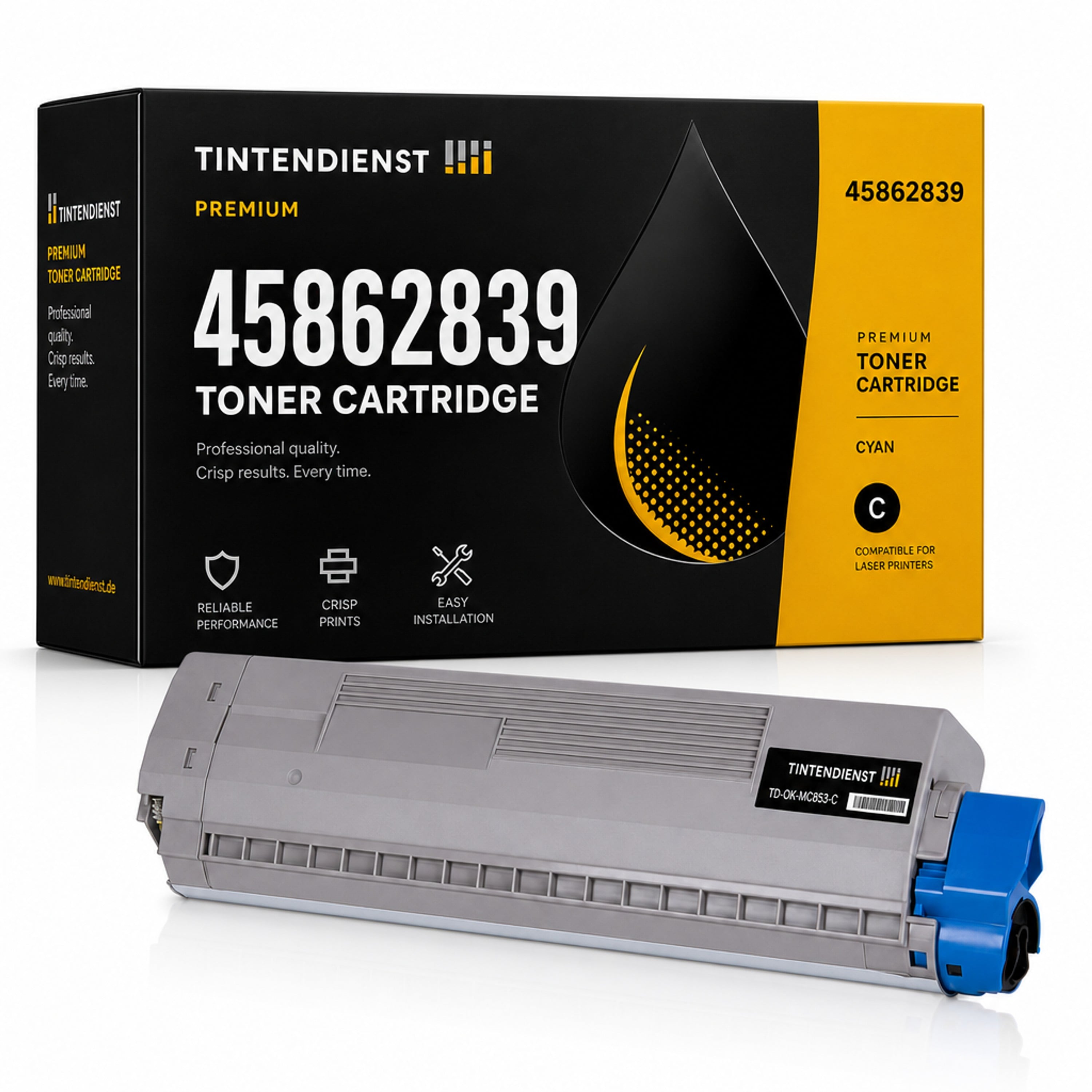 Toner kompatibel zu OKI 45862839, cyan