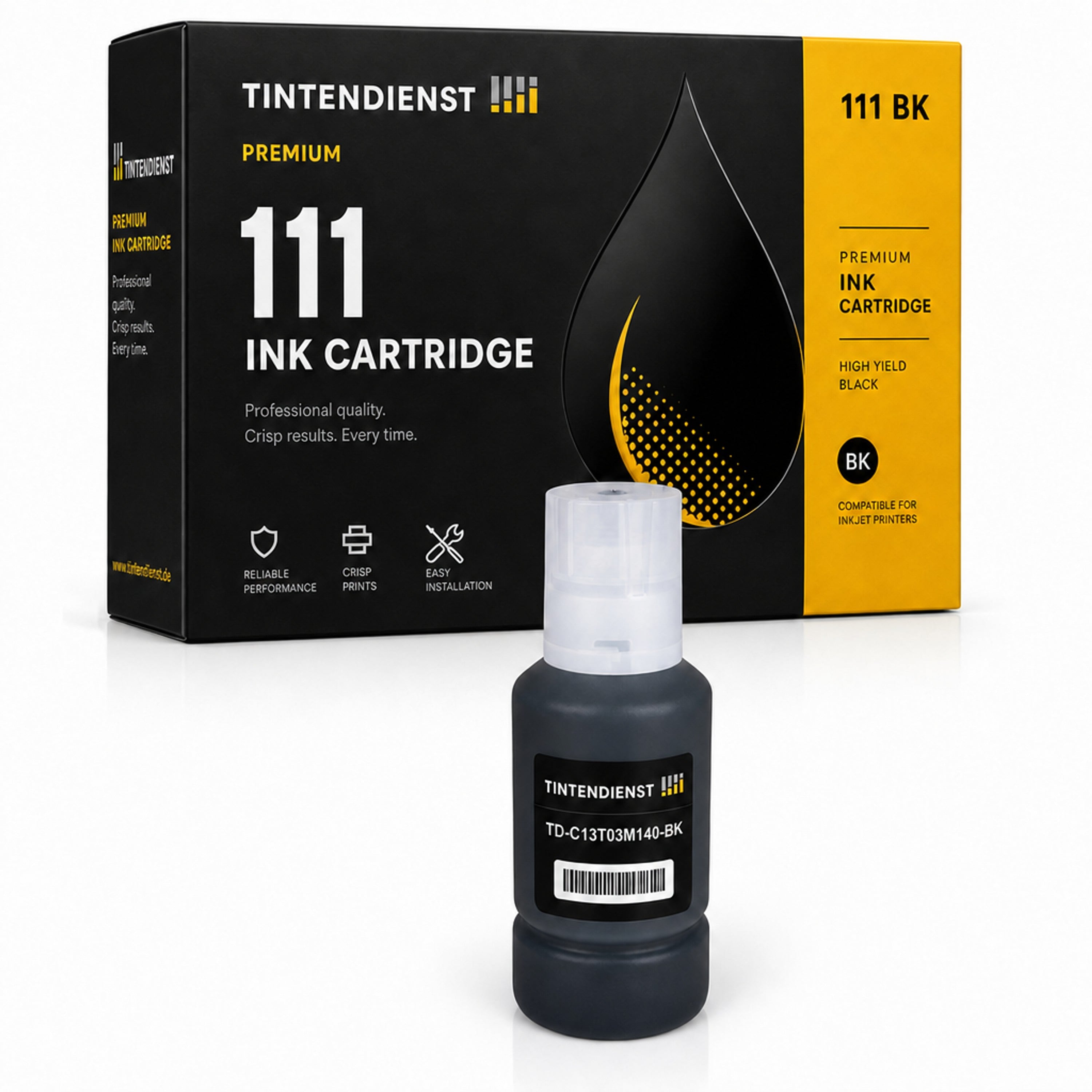 Tintentank kompatibel zu Epson 111, schwarz