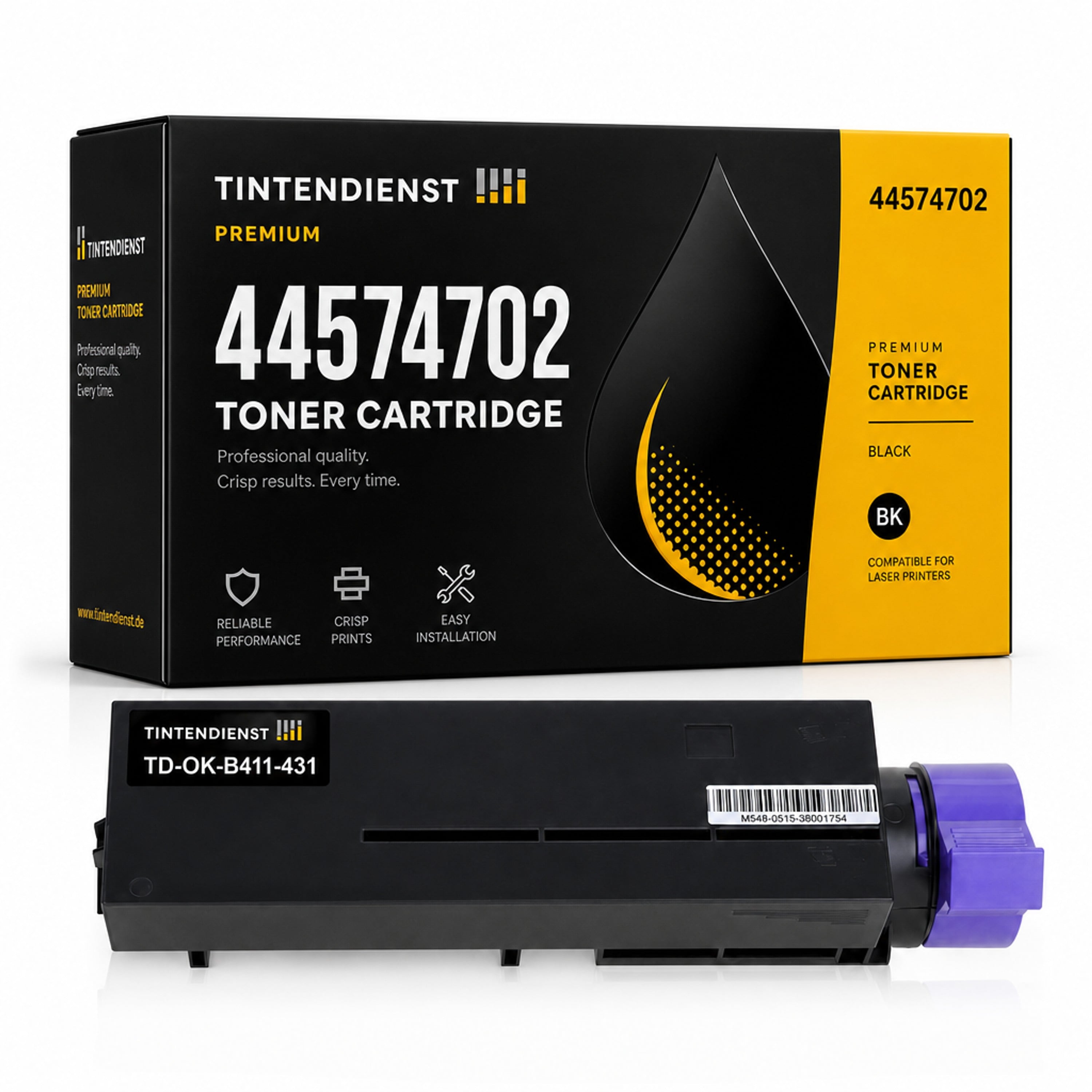Toner kompatibel zu OKI 44574702, schwarz