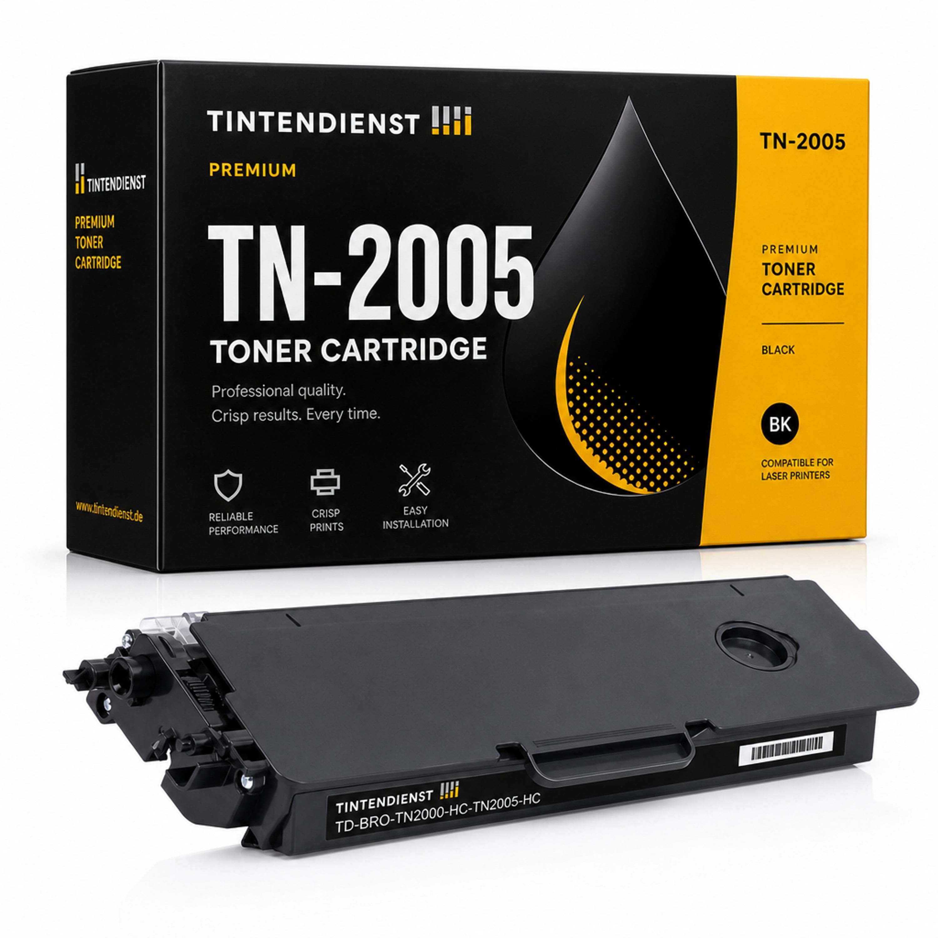 Toner kompatibel zu Brother TN-2005 XL, schwarz