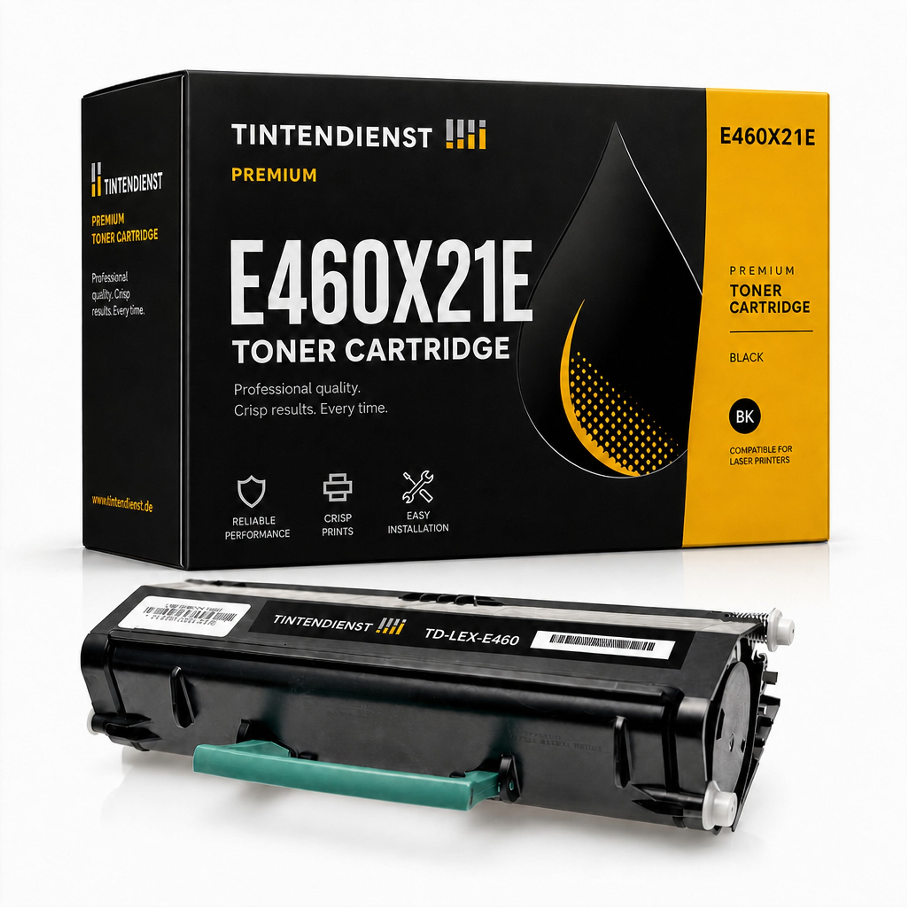Toner kompatibel zu Lexmark E460X21E, schwarz