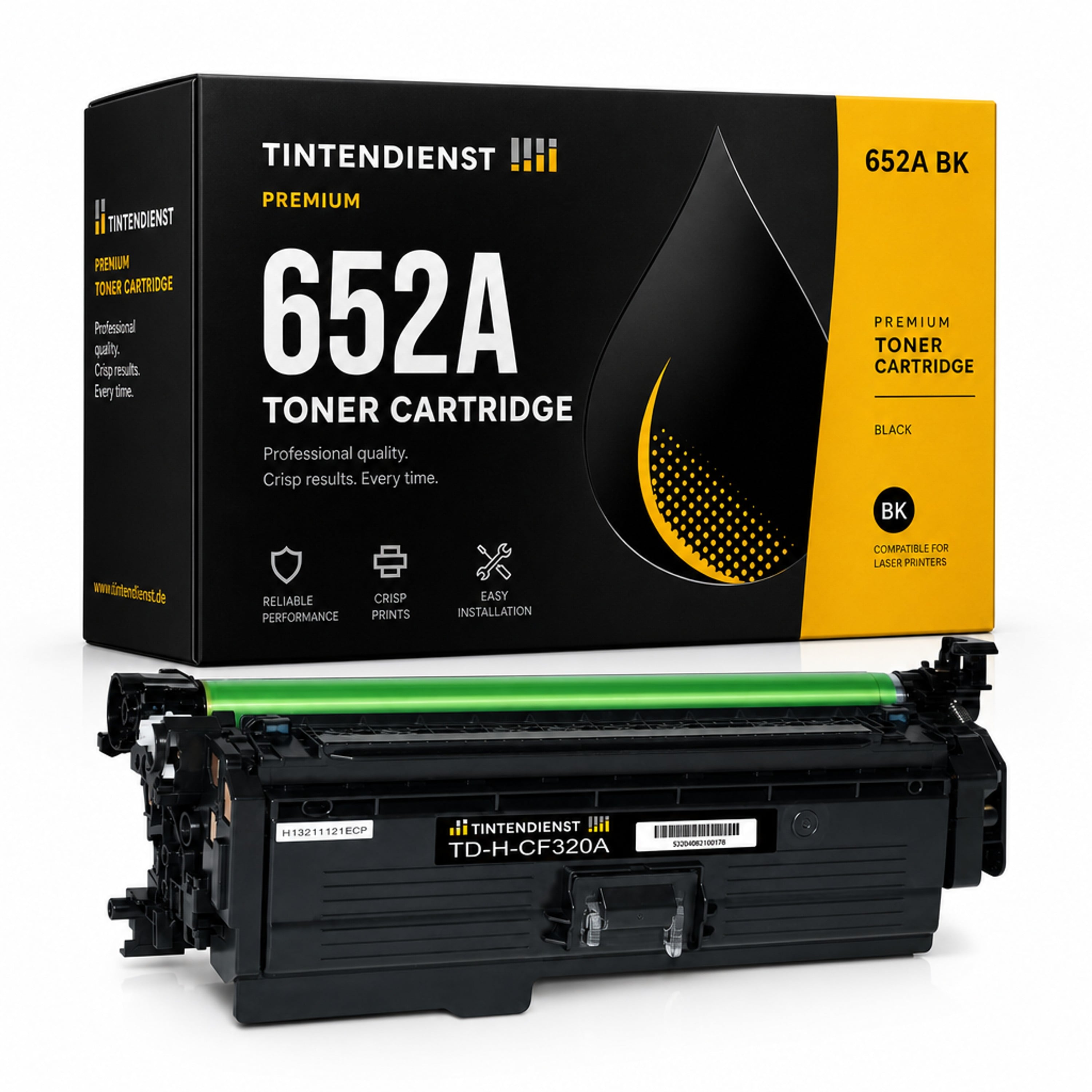 Toner kompatibel zu HP 652A, schwarz