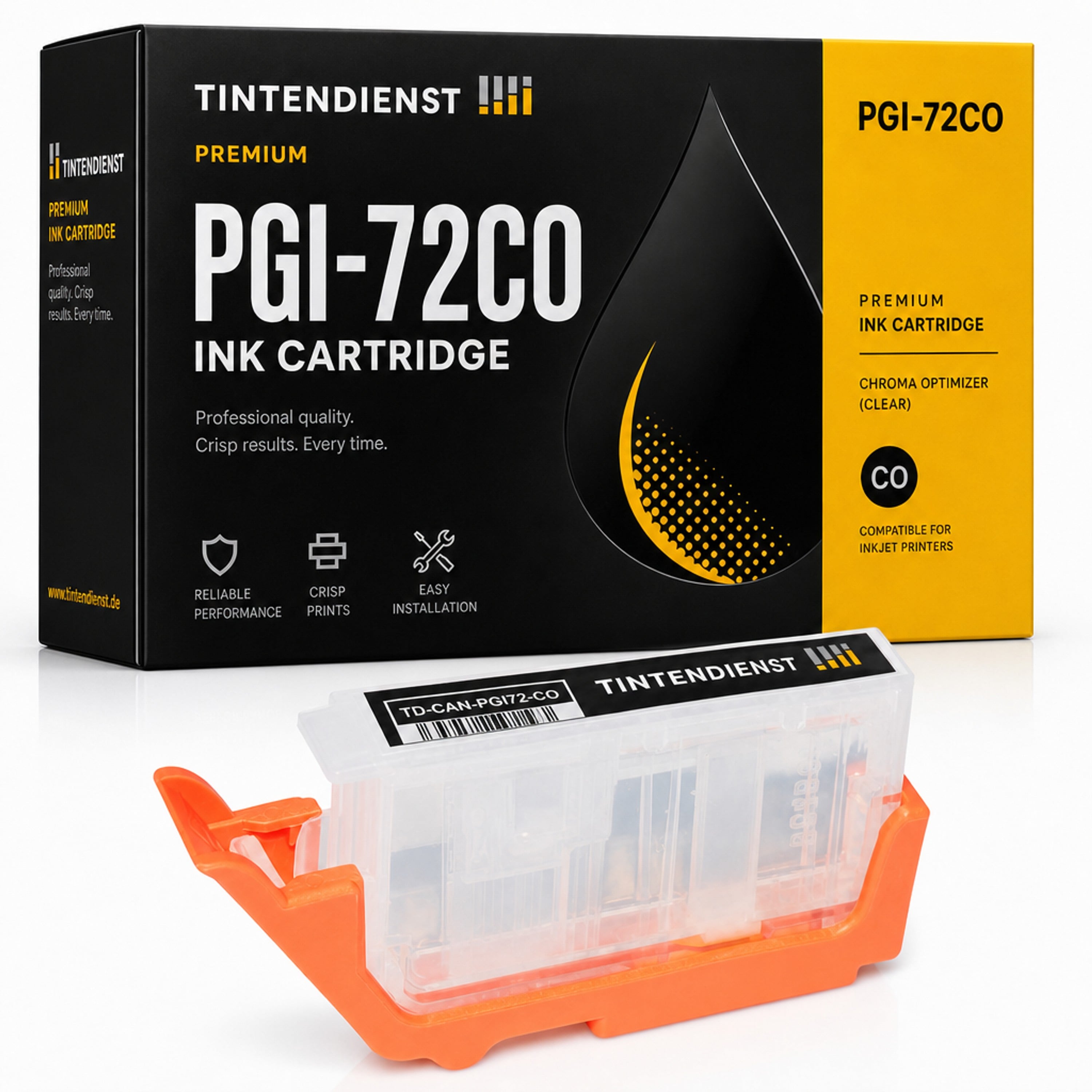 Druckerpatrone kompatibel zu Canon PGI-72CO, chrom optimierer