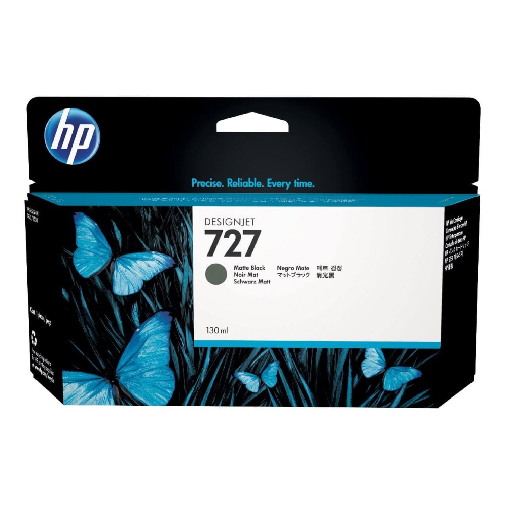 Original HP Tintenpatrone B3P22A / 727 Matt Schwarz