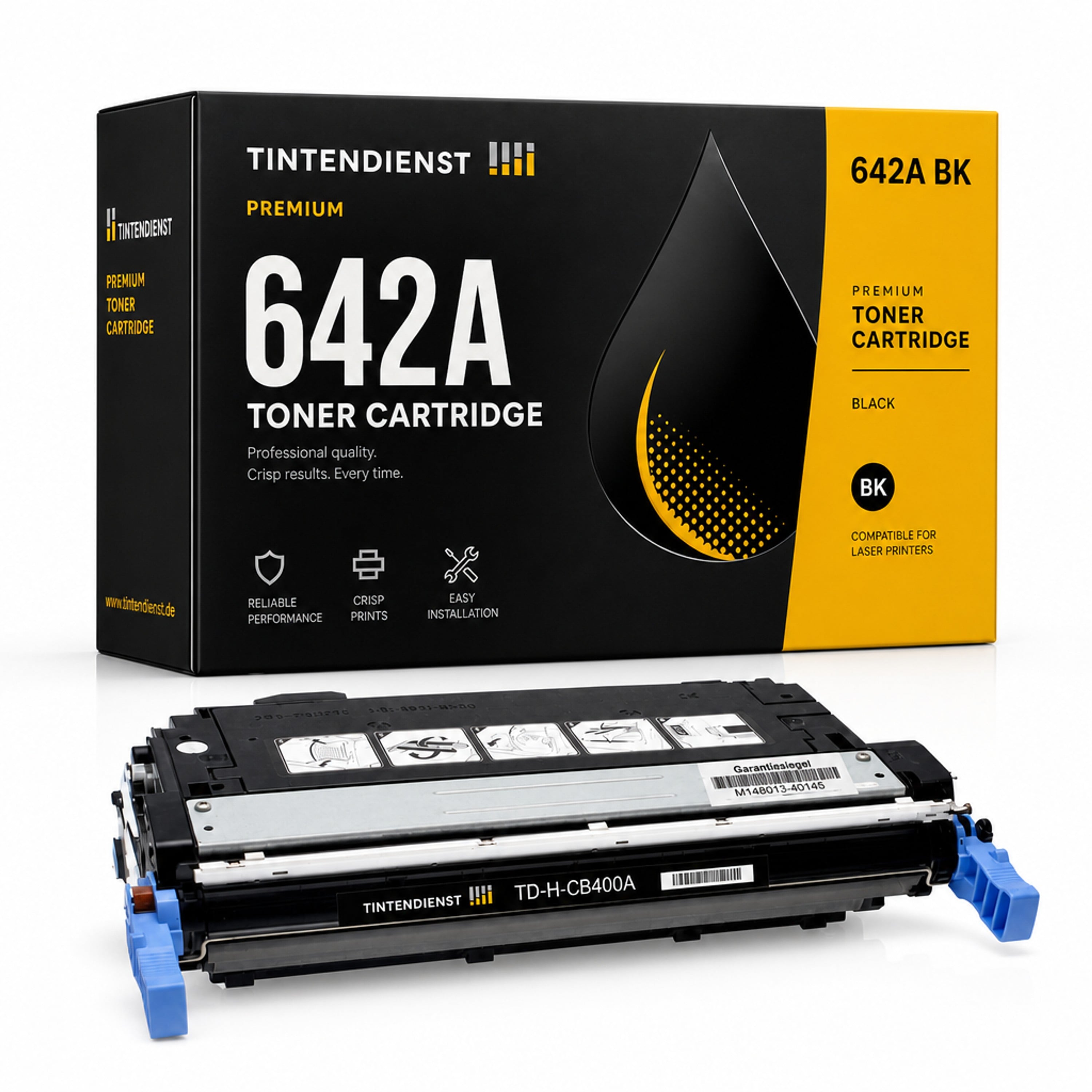 Toner kompatibel zu HP 642A, schwarz
