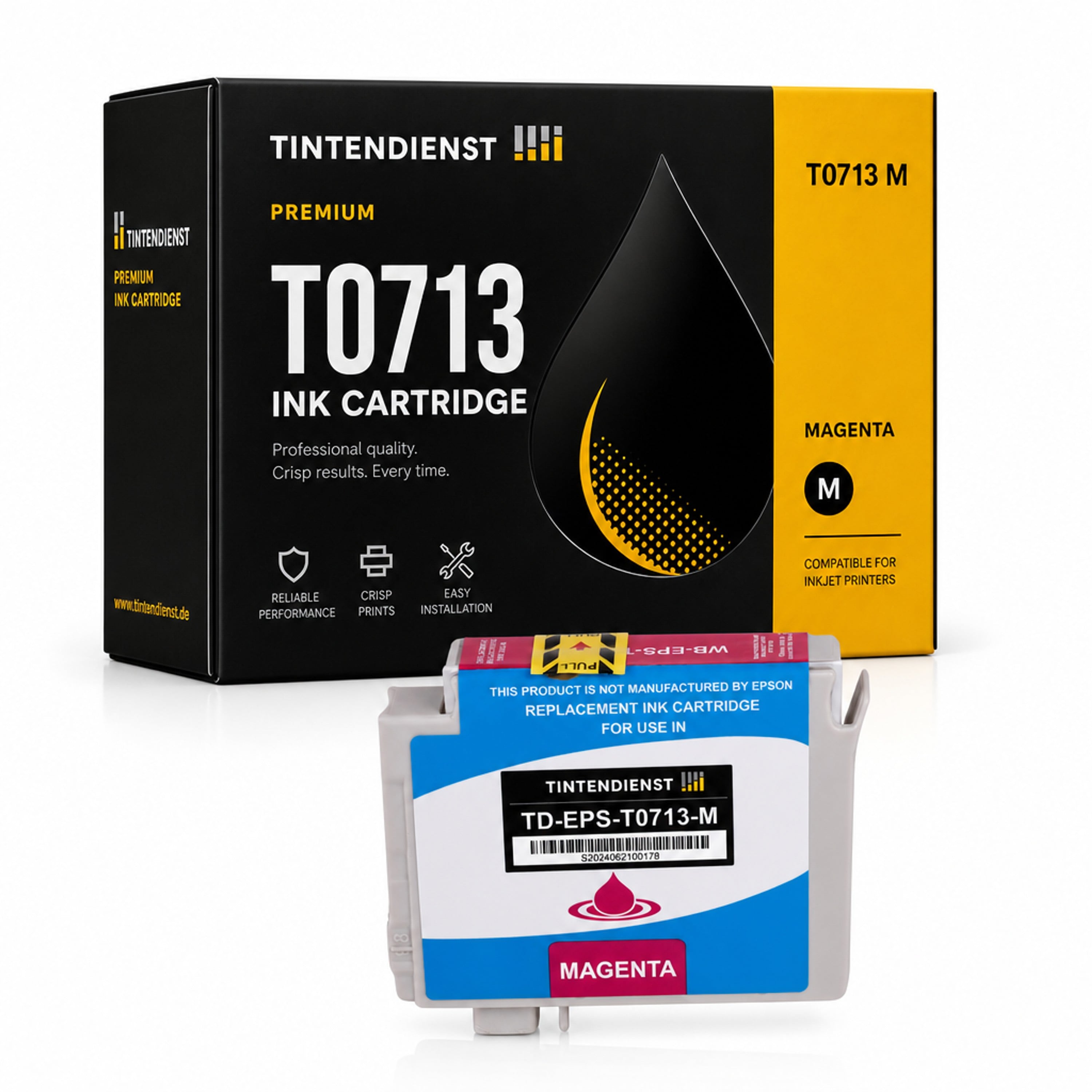 Druckerpatrone kompatibel zu Epson T0713, magenta
