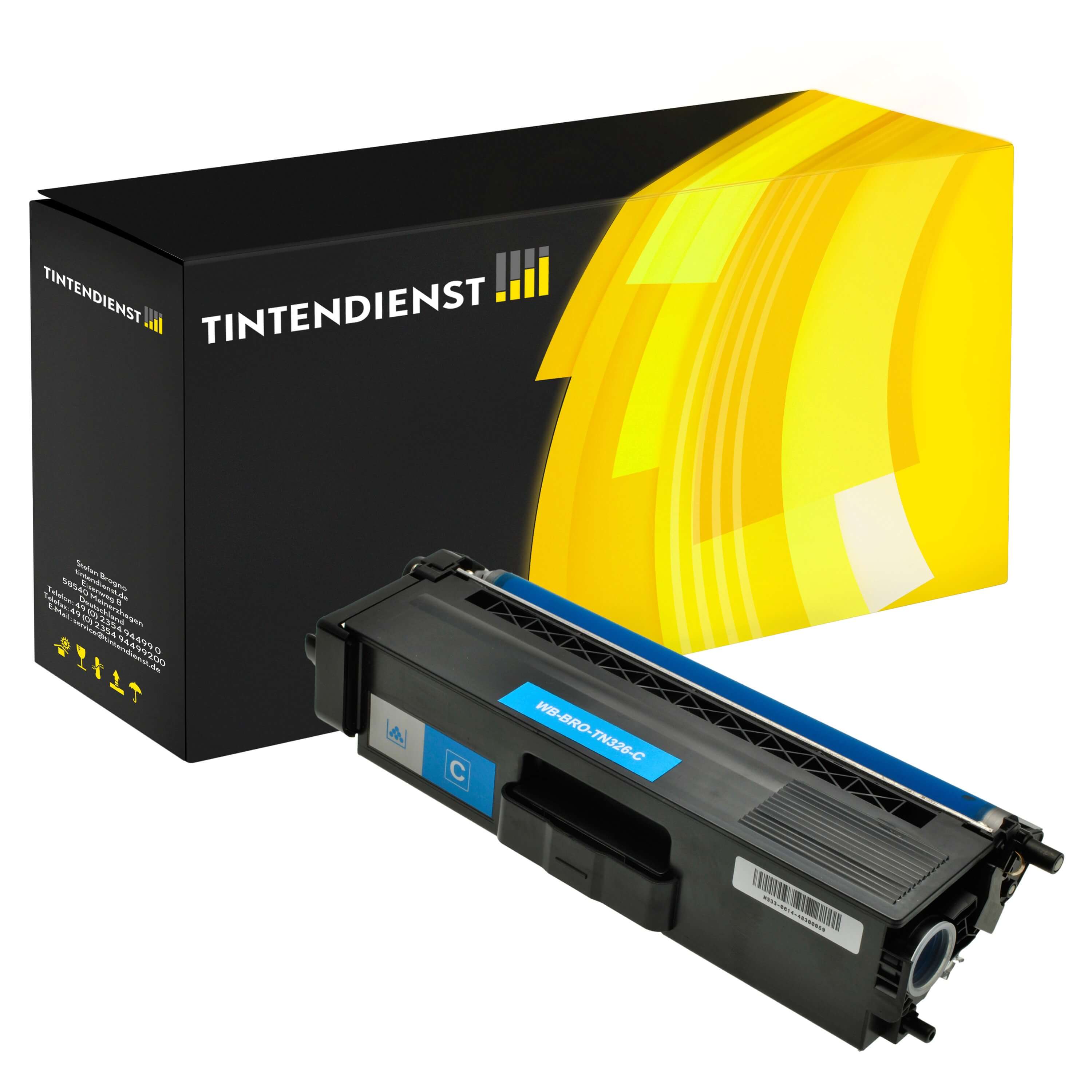 Toner kompatibel zu Brother TN-326C, cyan