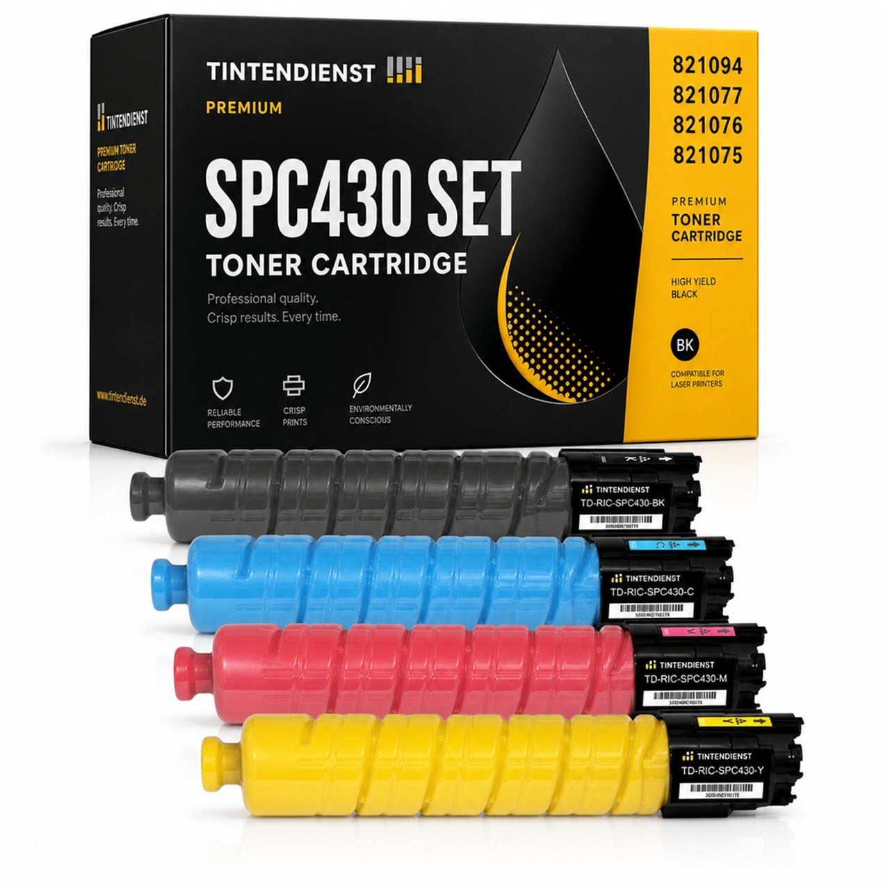 Tintendienst Multipack 4 Ricoh 821094 821075 821076 821077