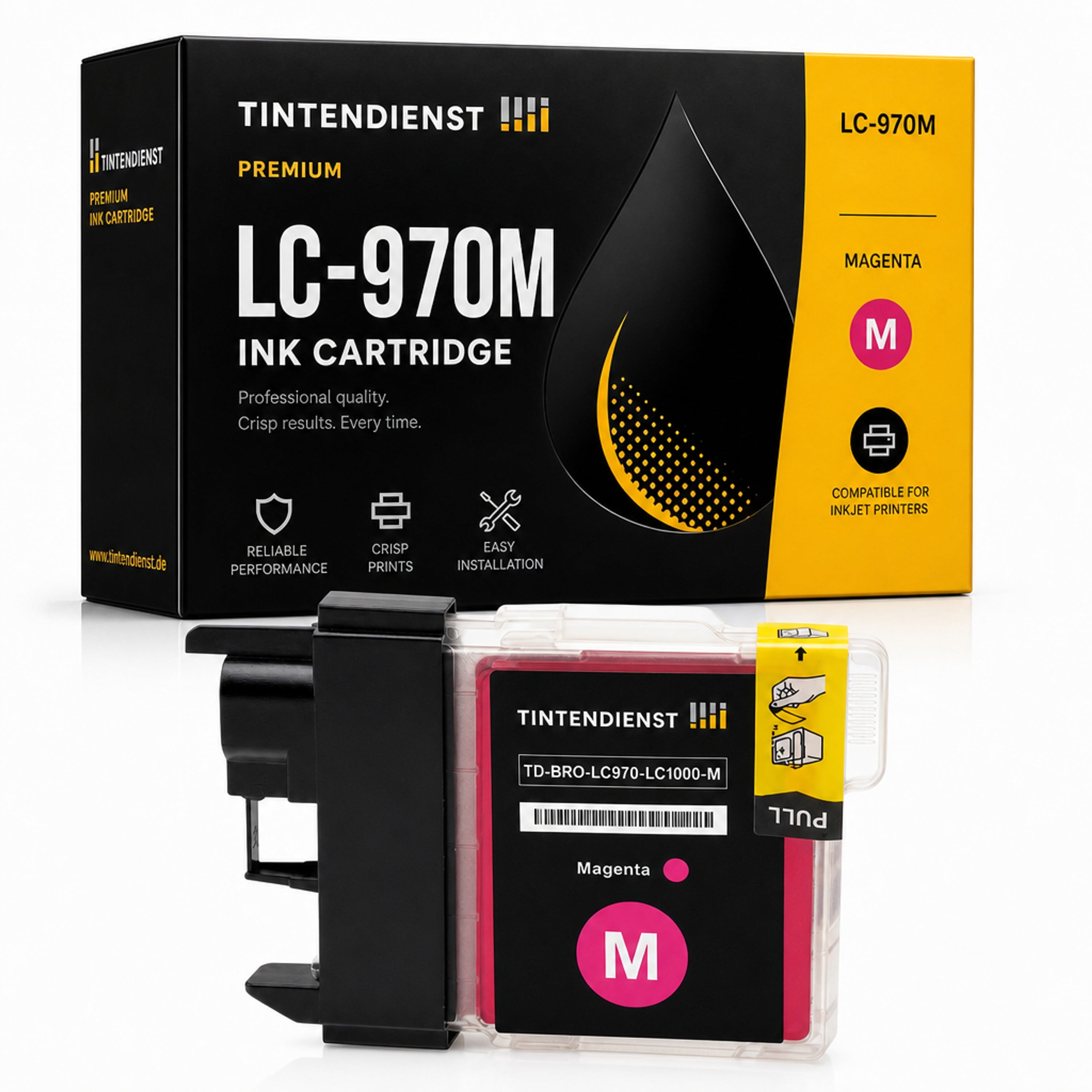 Druckerpatrone kompatibel zu Brother LC-970M, magenta