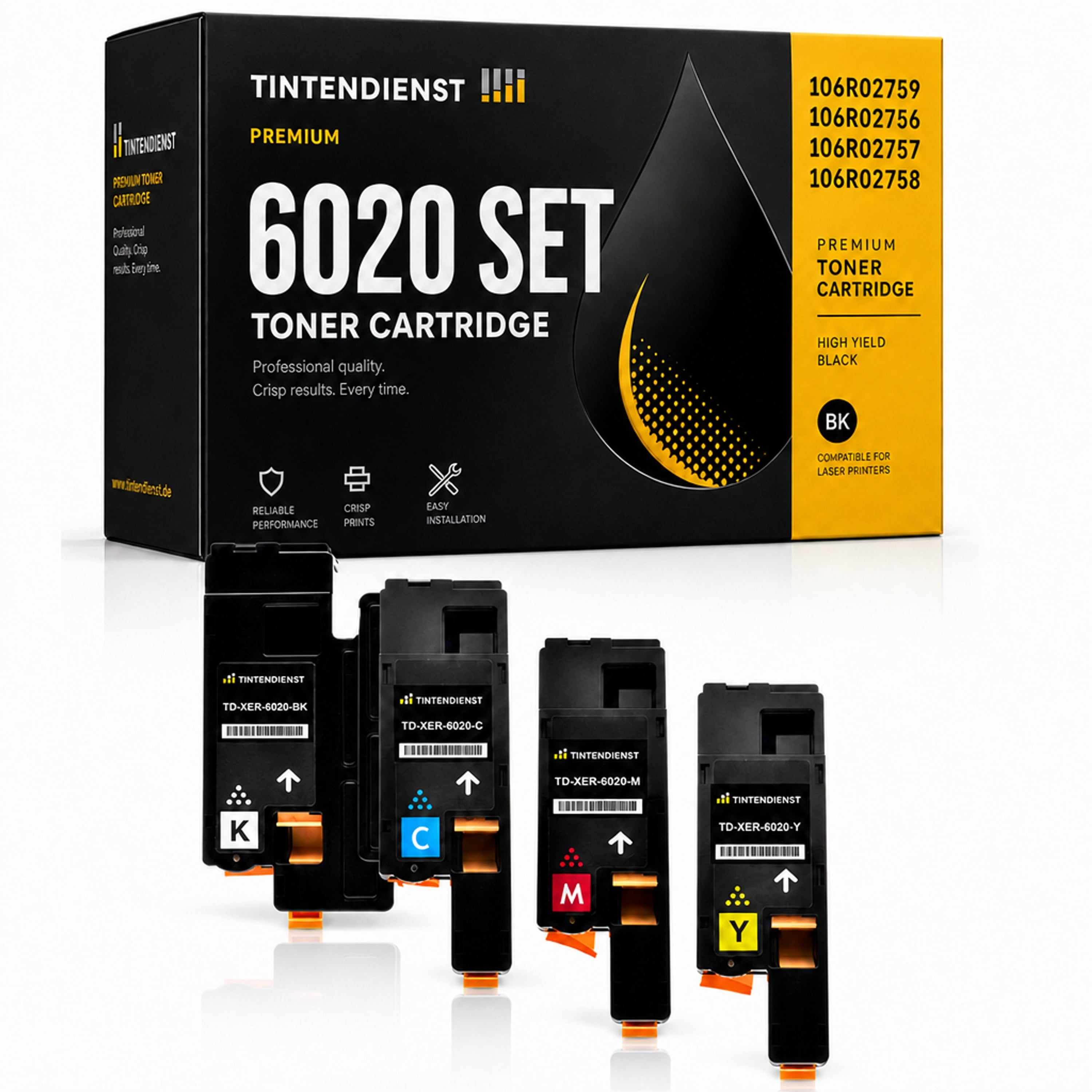 Set kompatibel zu Xerox 106R02756, 4 Toner