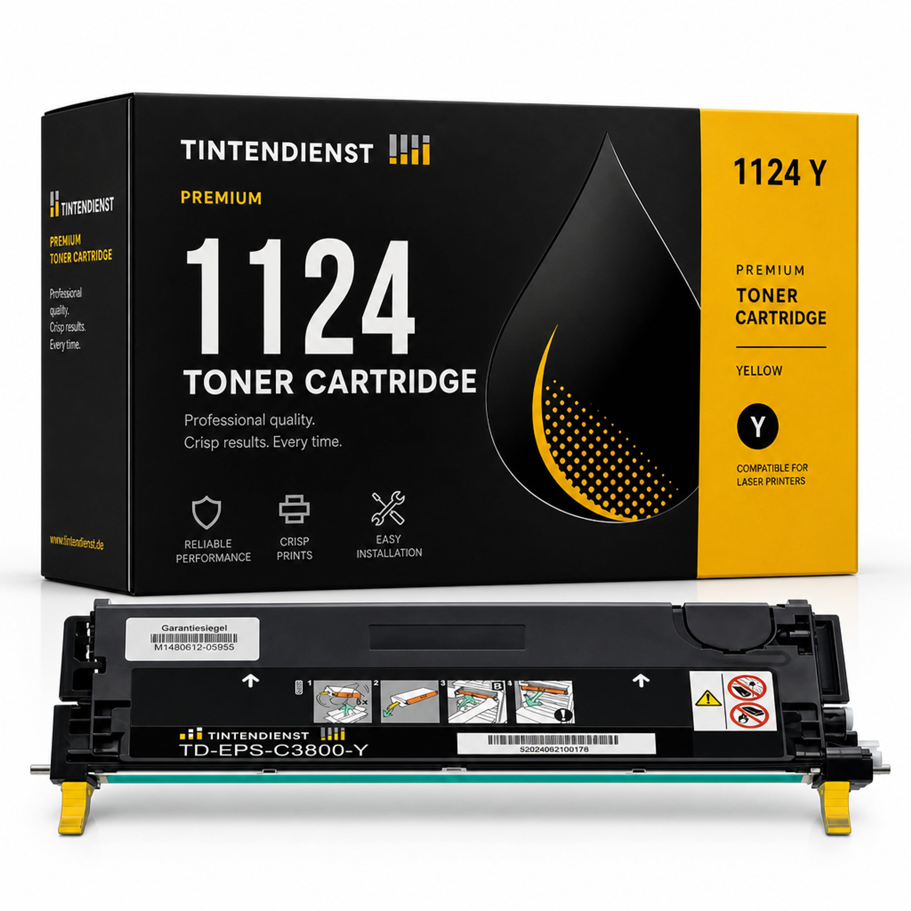Toner kompatibel zu Epson 1124, gelb