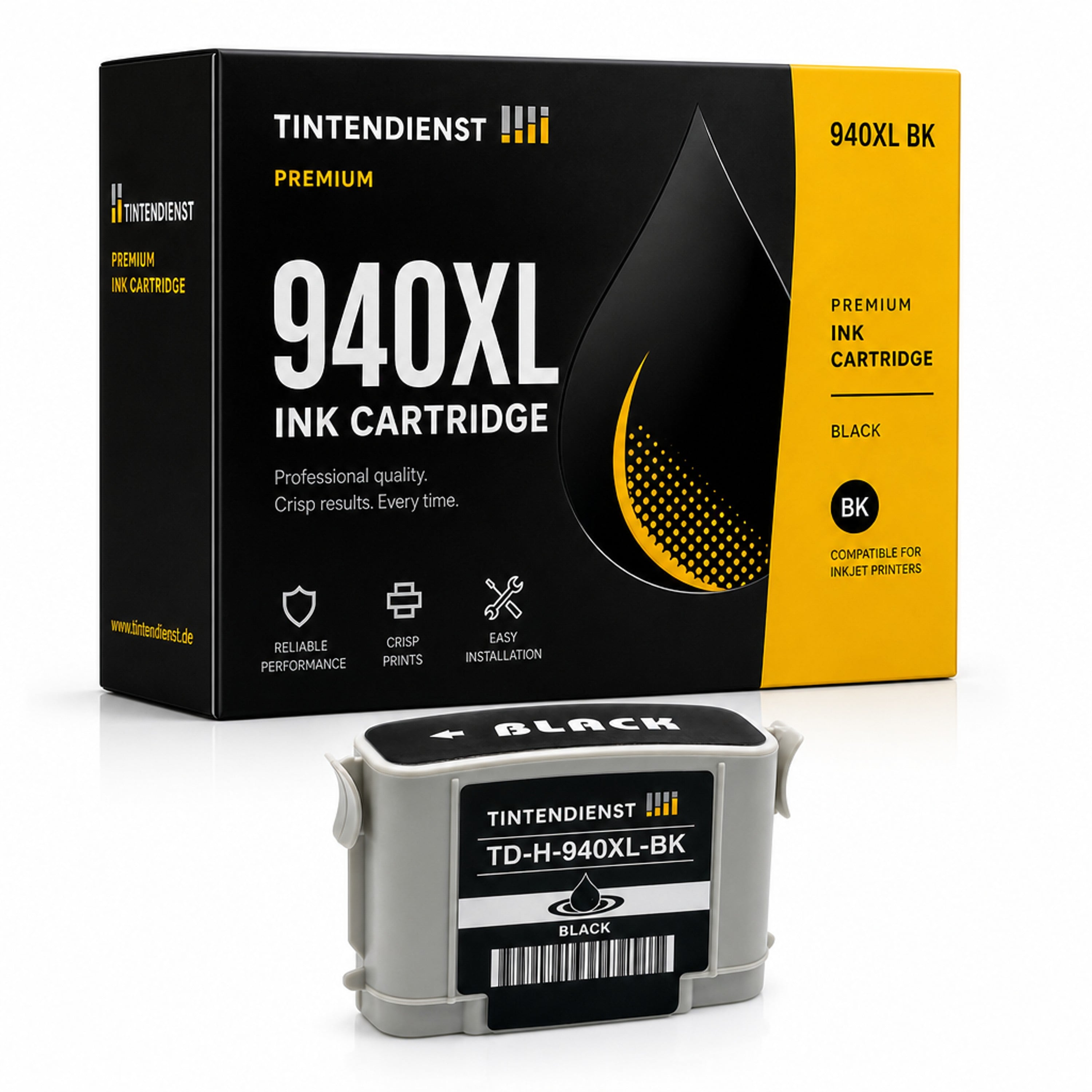 Druckerpatrone kompatibel zu HP 940XL, schwarz