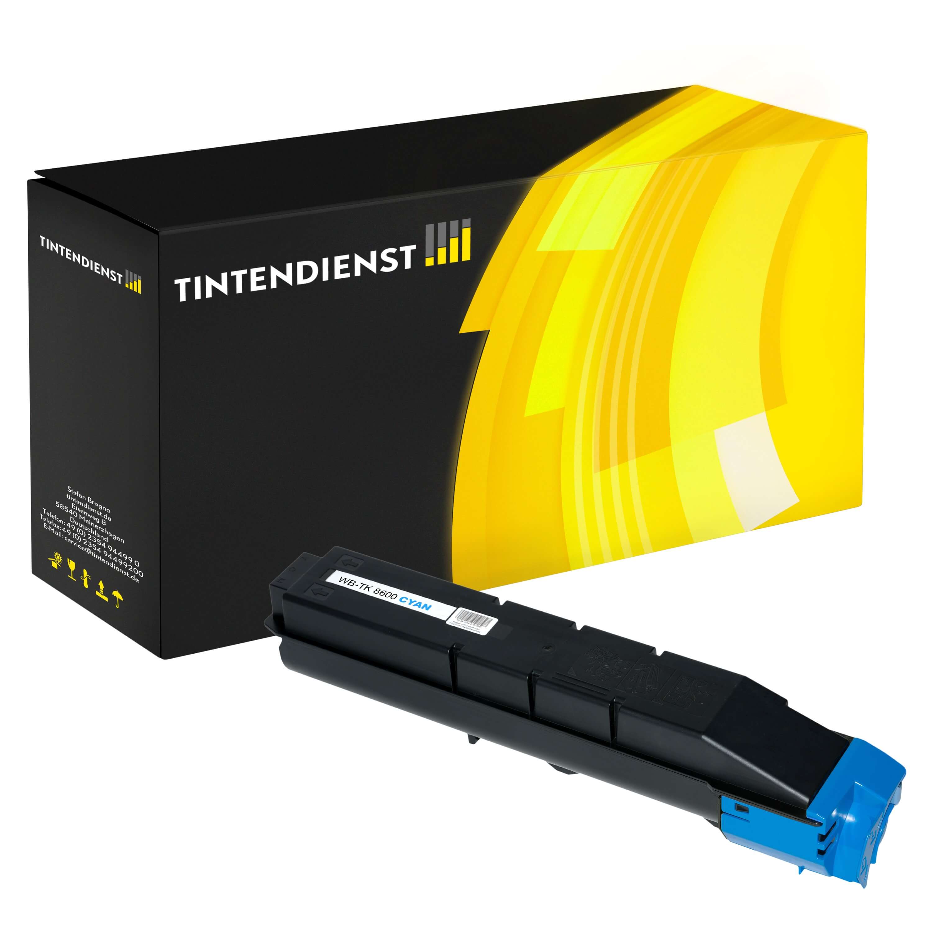 Toner kompatibel zu Kyocera TK-8600C, cyan