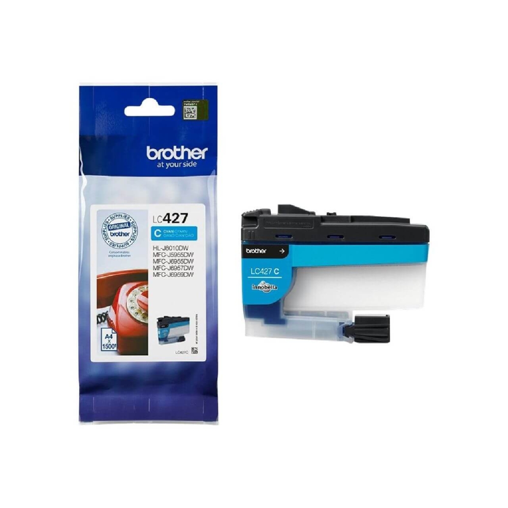 Original Brother Tintenpatrone LC-427C Cyan [XL Füllmenge]