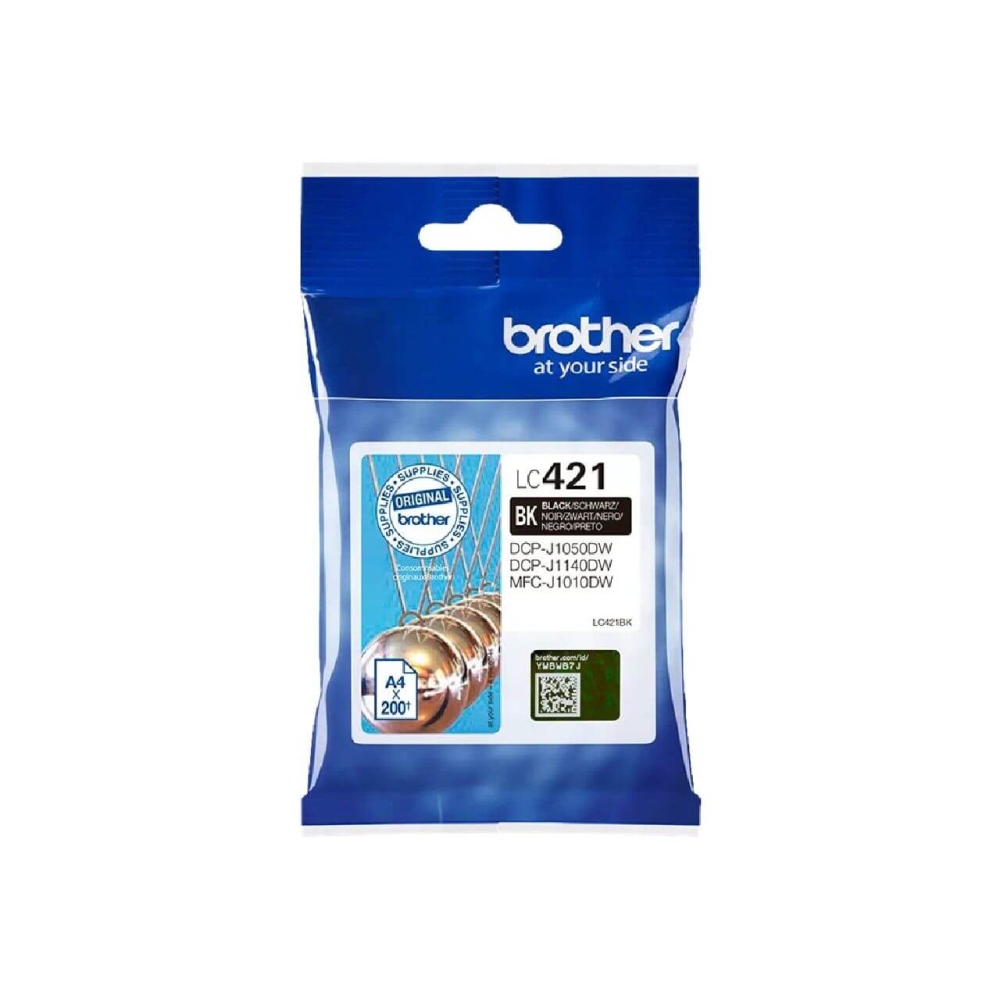 Original Brother Tintenpatrone LC-421BK Schwarz [XL Füllmenge]