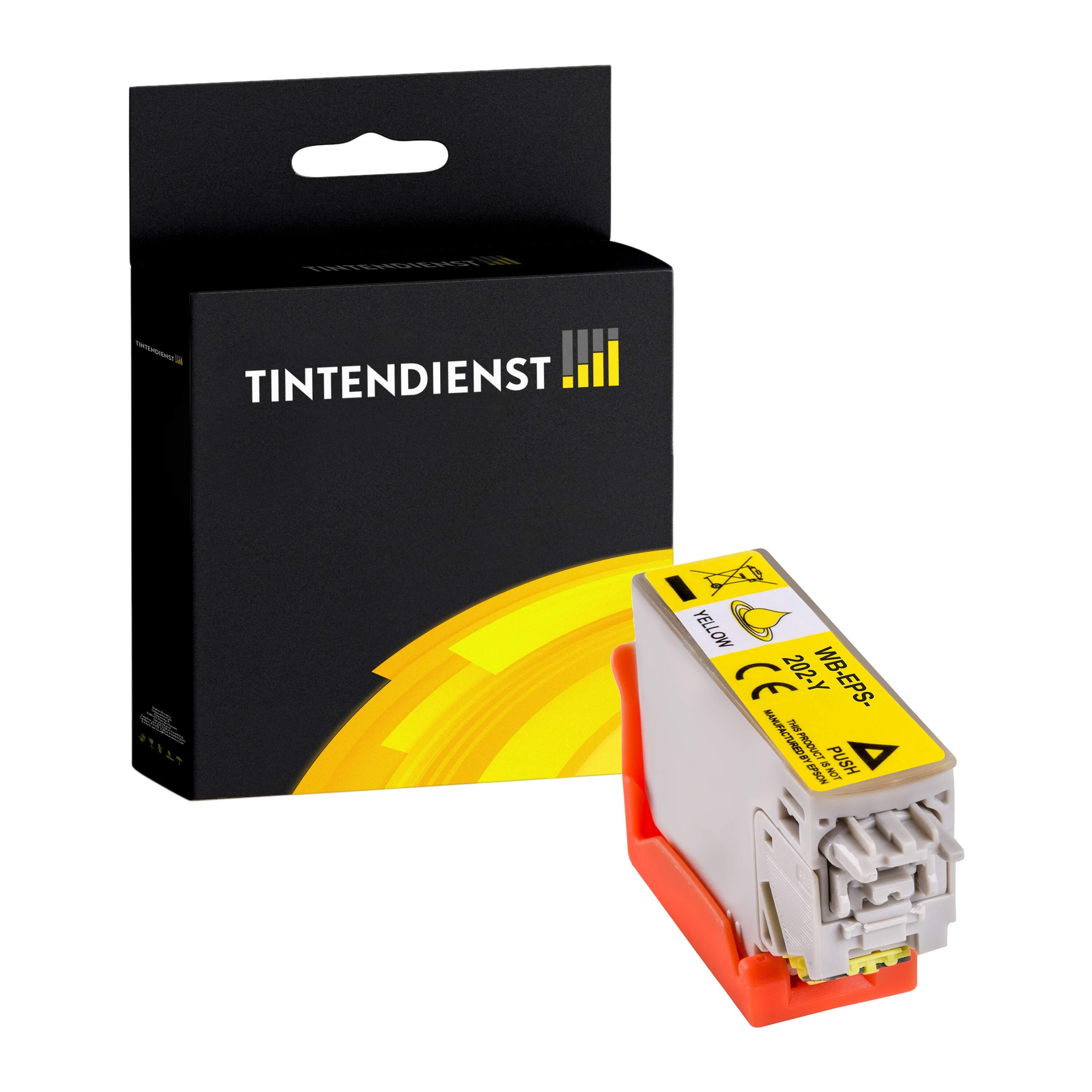 Tintendienst kompatibel für Epson Tintenpatrone C13T02F44010 / 202 Gelb
