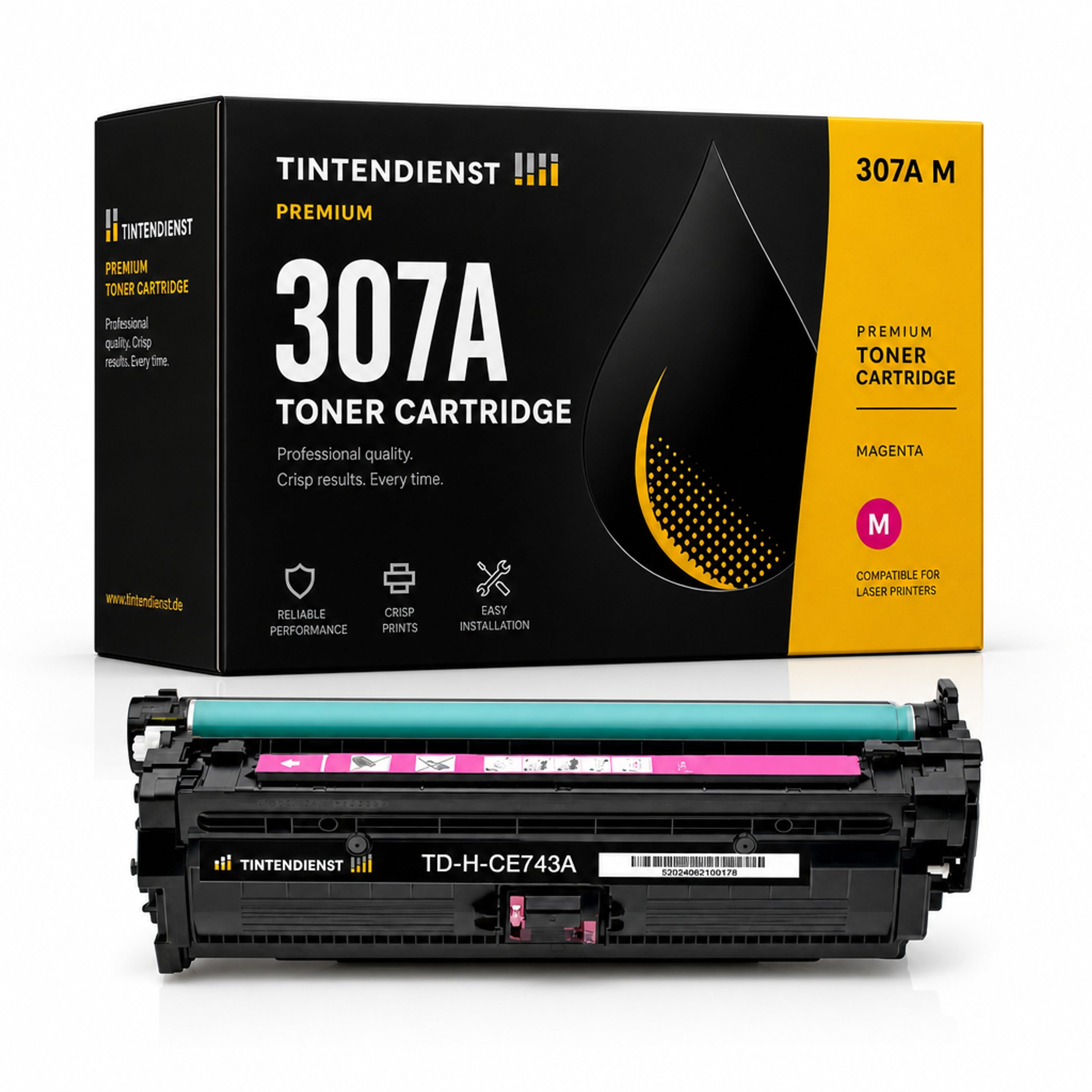 Toner kompatibel zu HP 307A, magenta