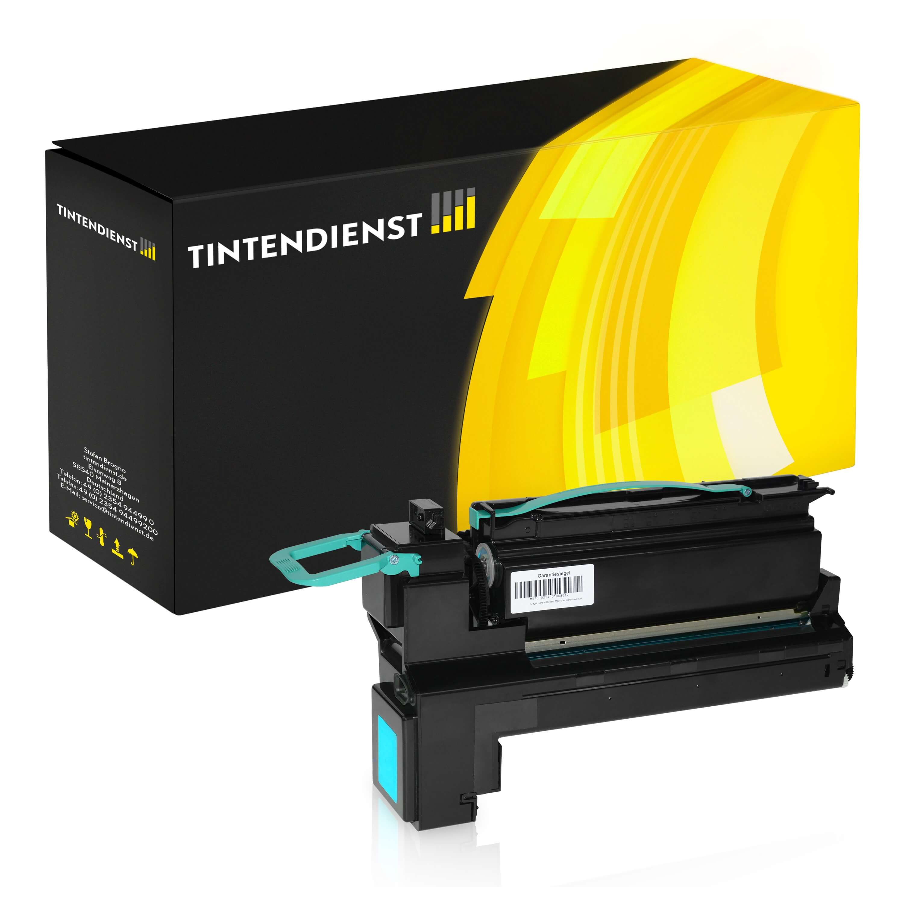 Toner kompatibel zu Lexmark C792X2CG, cyan