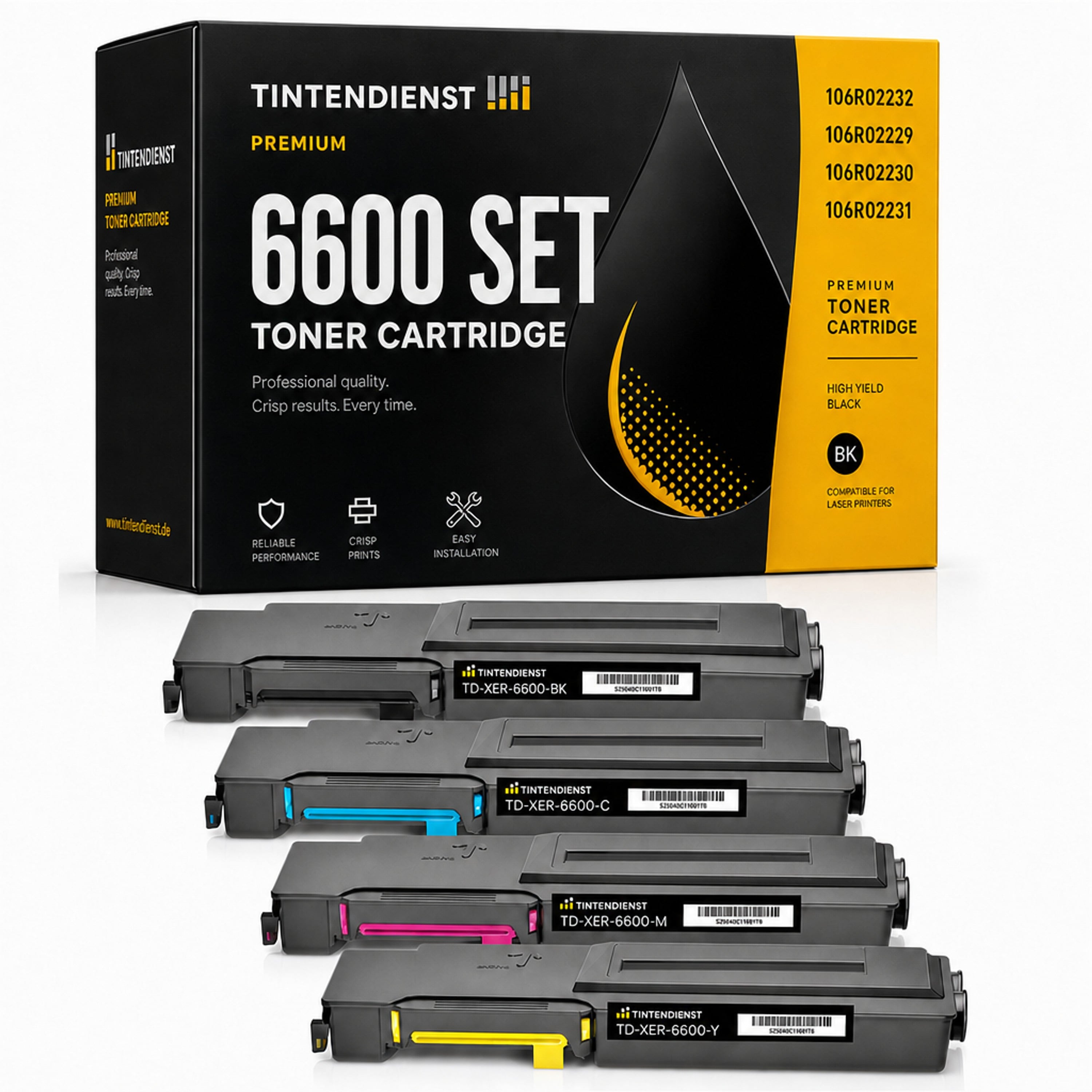 Set kompatibel zu Xerox 106R02229, 4 Toner