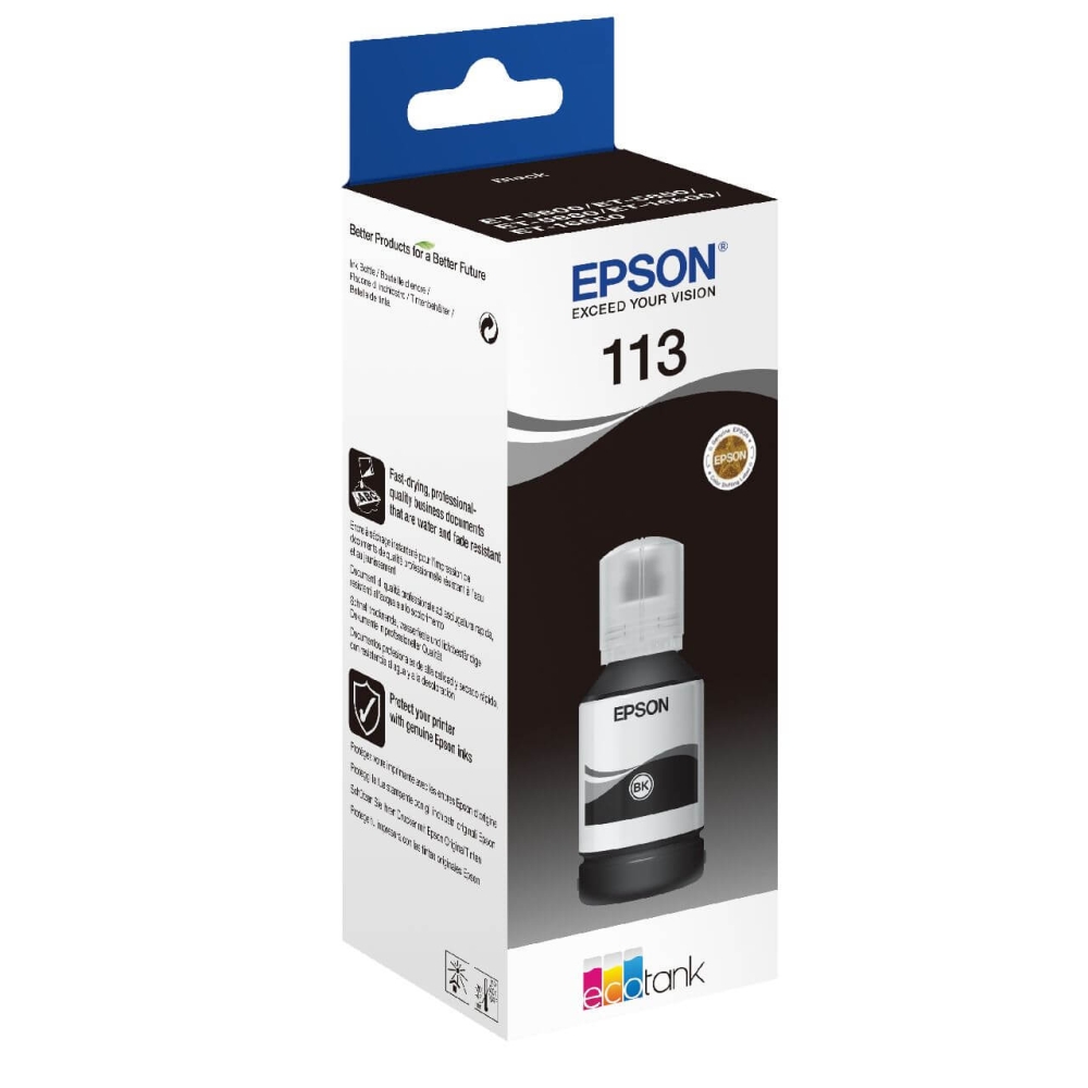 Original Epson Tintenpatrone C13T06B140 / 113 Schwarz