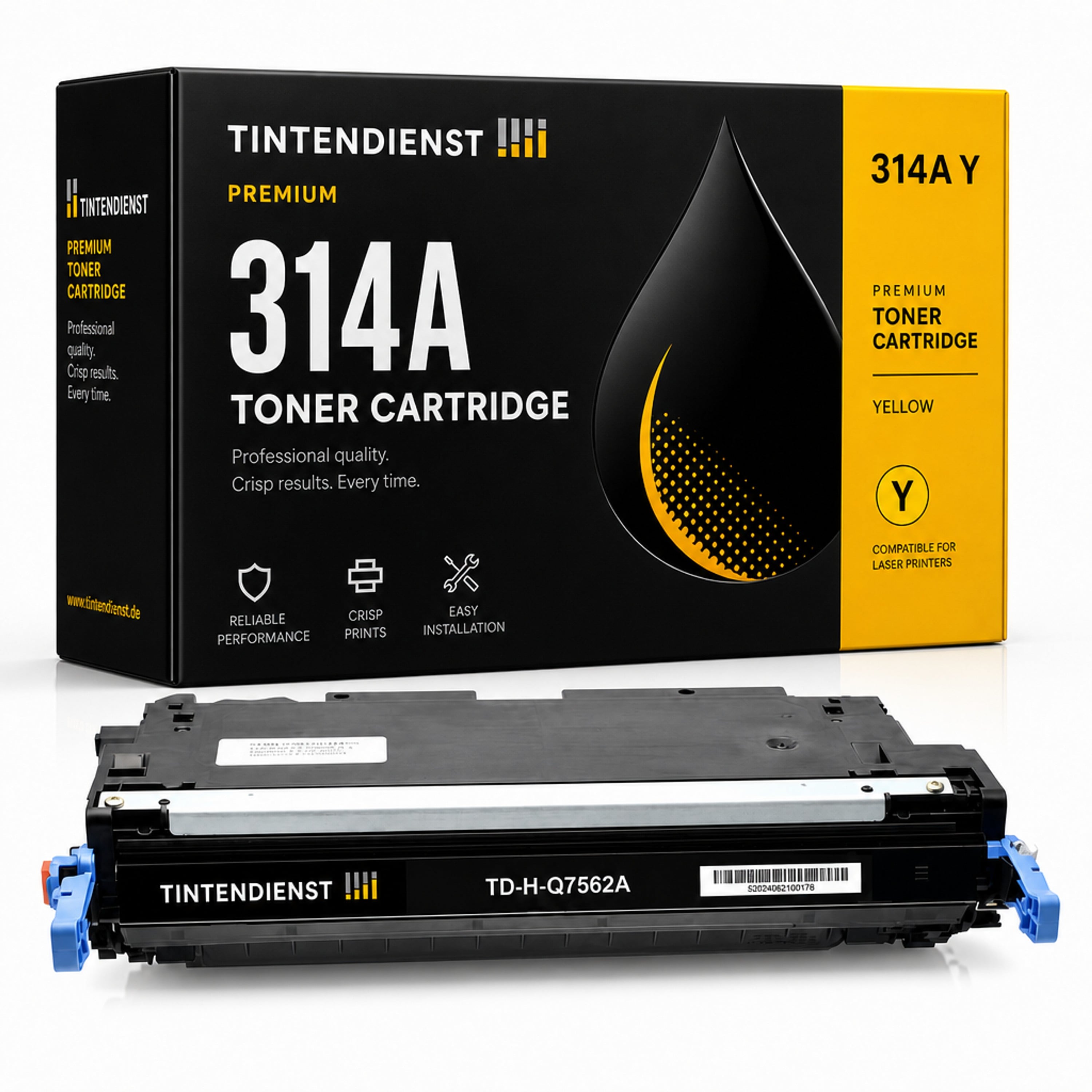 Toner kompatibel zu HP 314A, gelb