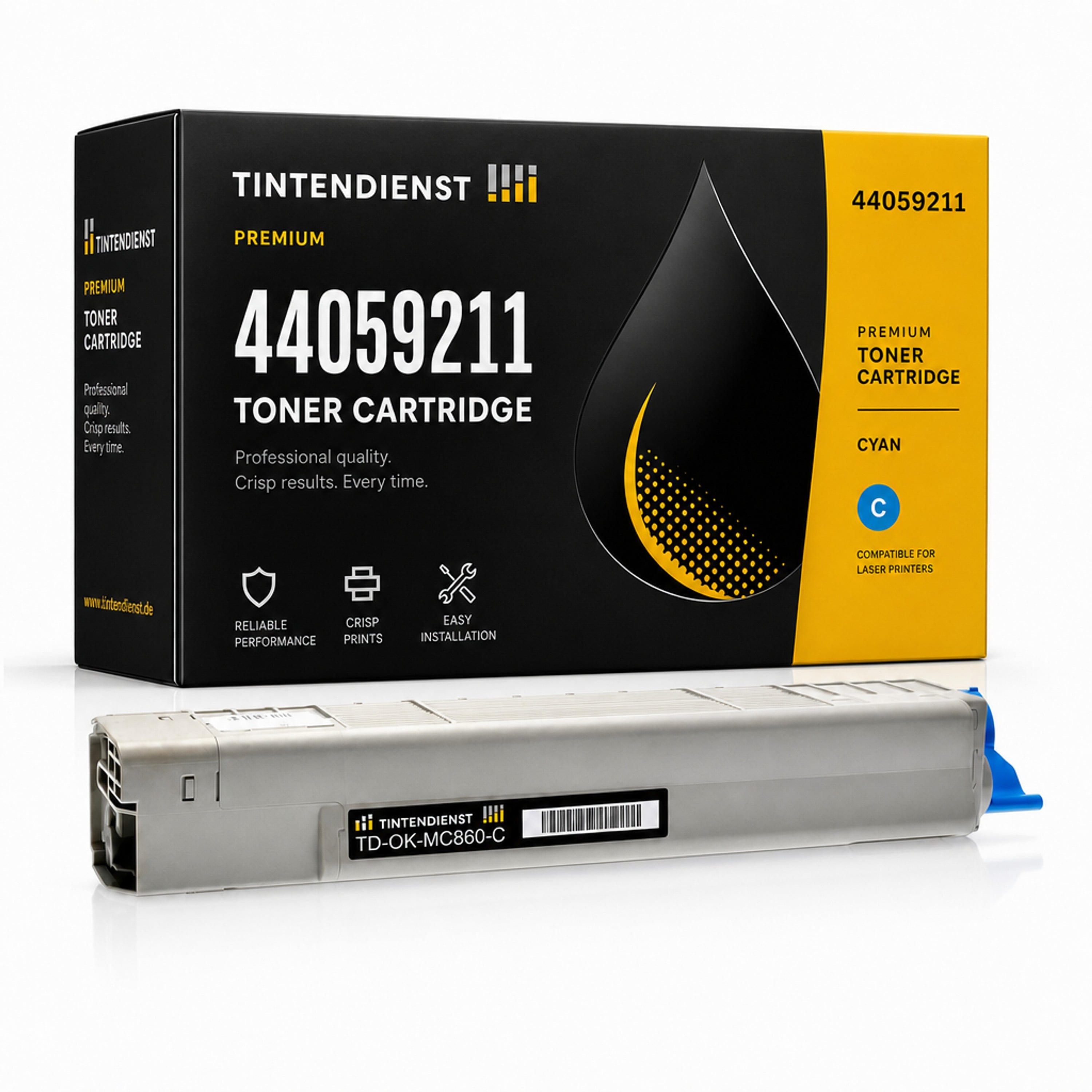 Toner kompatibel zu OKI 44059211, cyan