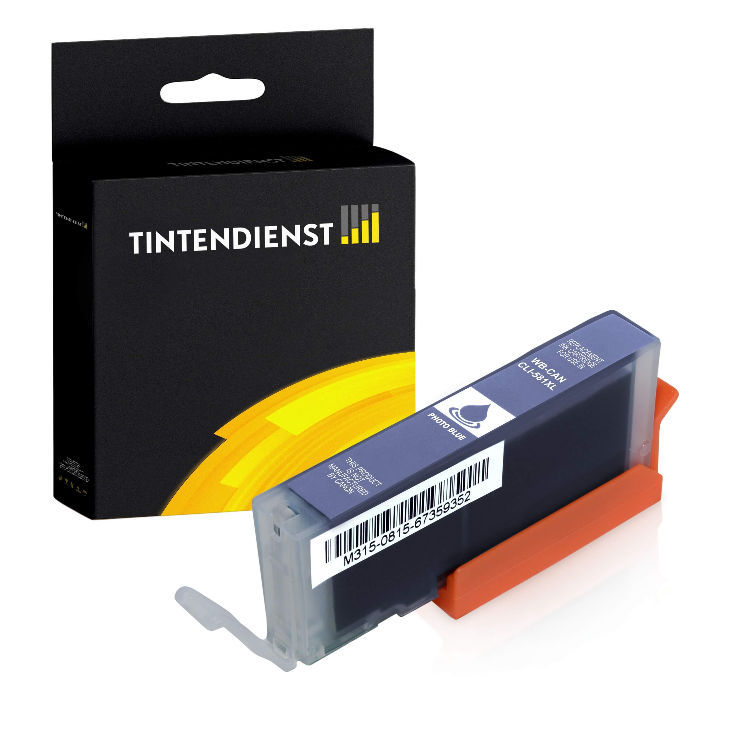 Tintendienst kompatibel für Canon Tintenpatrone 2107C001 / CLI-581PB Blau