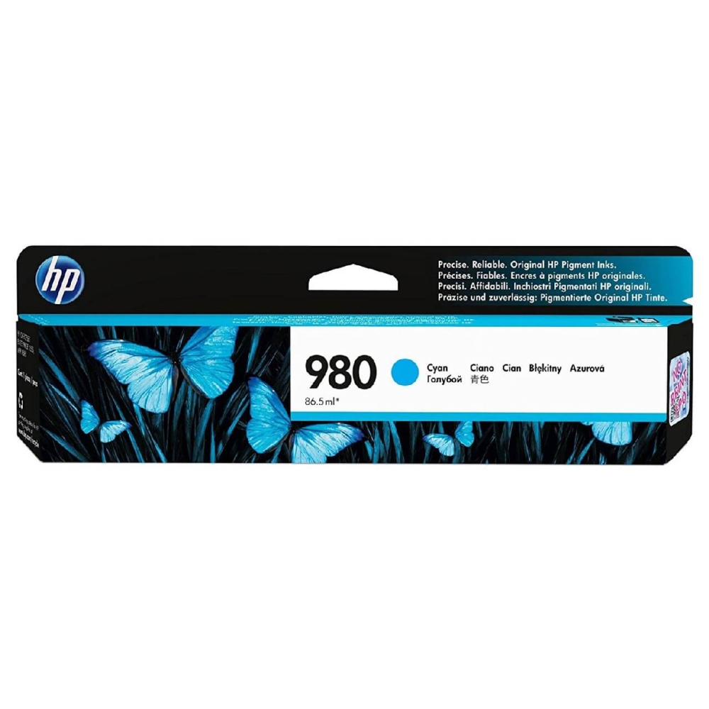 Original HP Tintenpatrone D8J07A / 980 Cyan