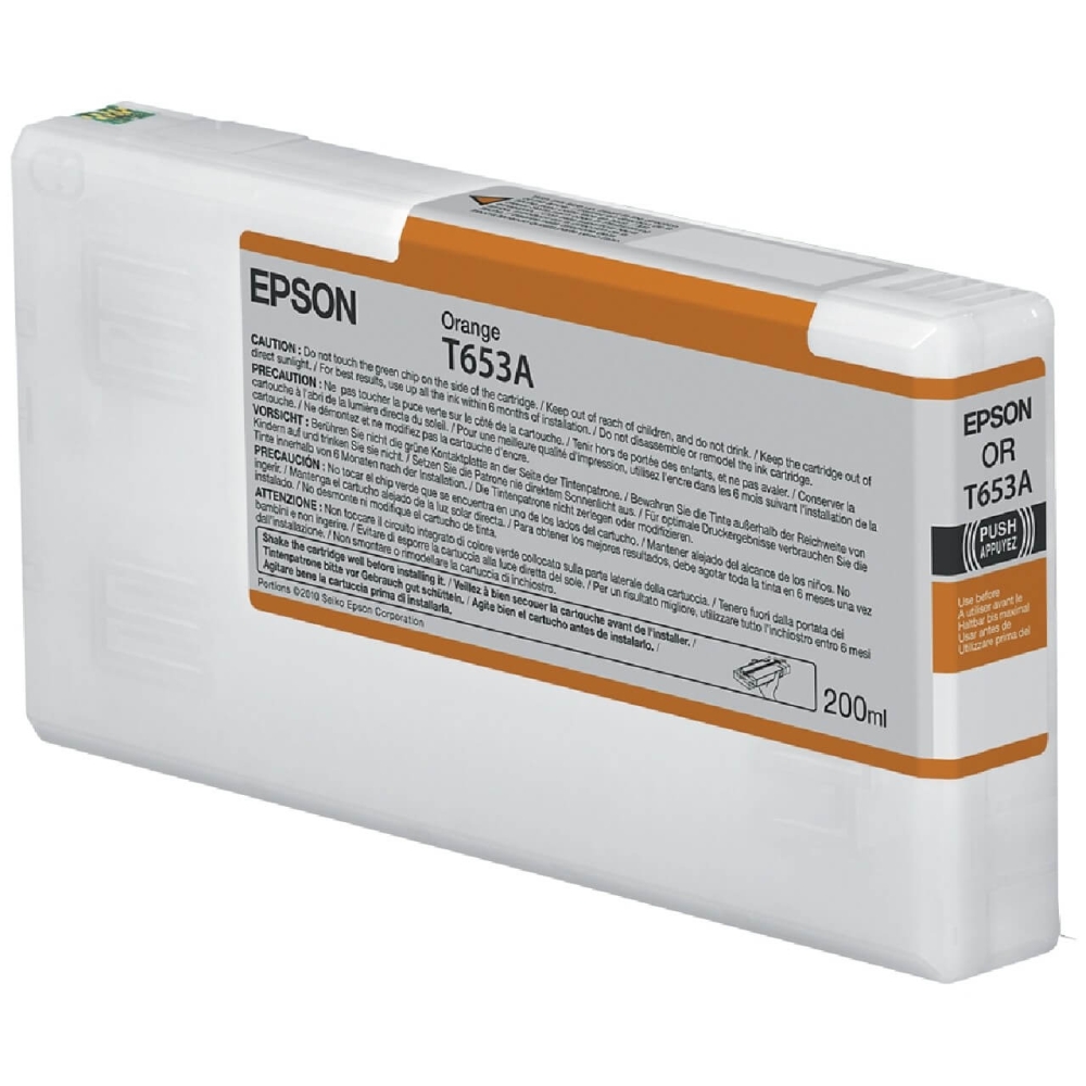 Original Epson Tintenpatrone C13T653A00 / T653A Orange